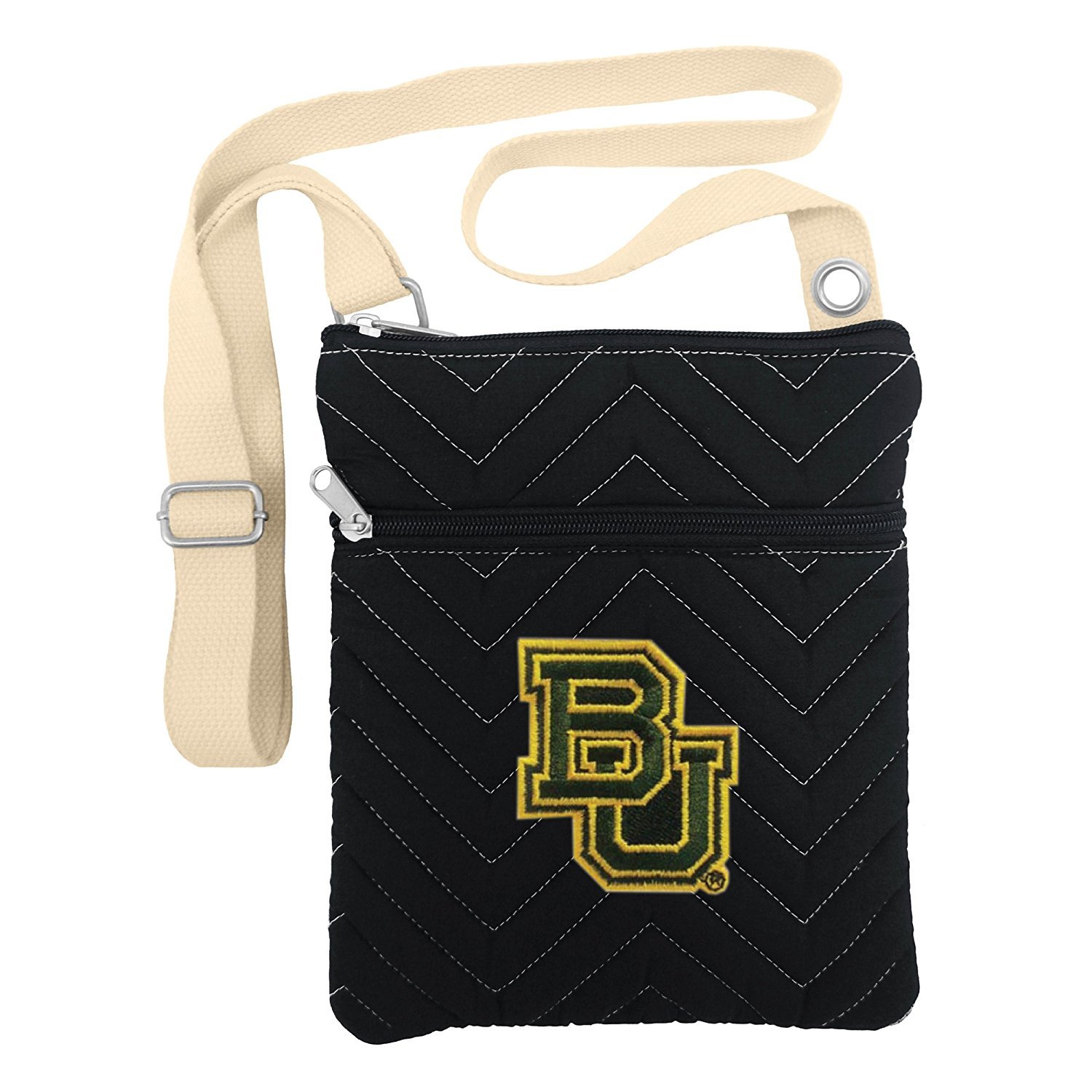 NCAA Chev-Stitch Crossbody Bag for Women - Stylish & Lightweight Shoulder Purse for College Games, Travel & Daily Use