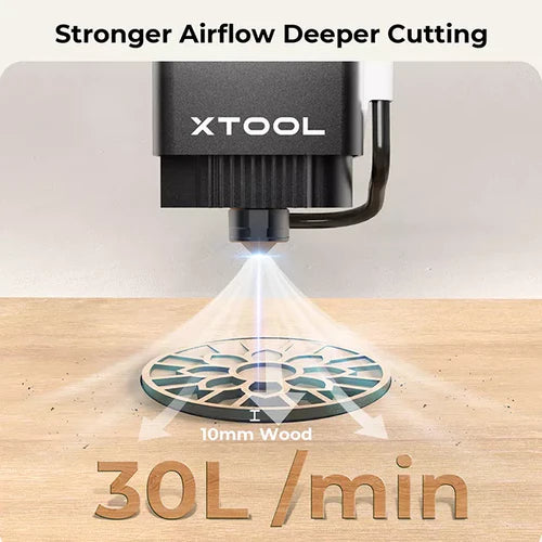 xTool M1 Air Assist Set for Laser Engraving & Cutting - Enhance Precision & Efficiency | Perfect for DIY Crafts, Woodworking & Metal Projects