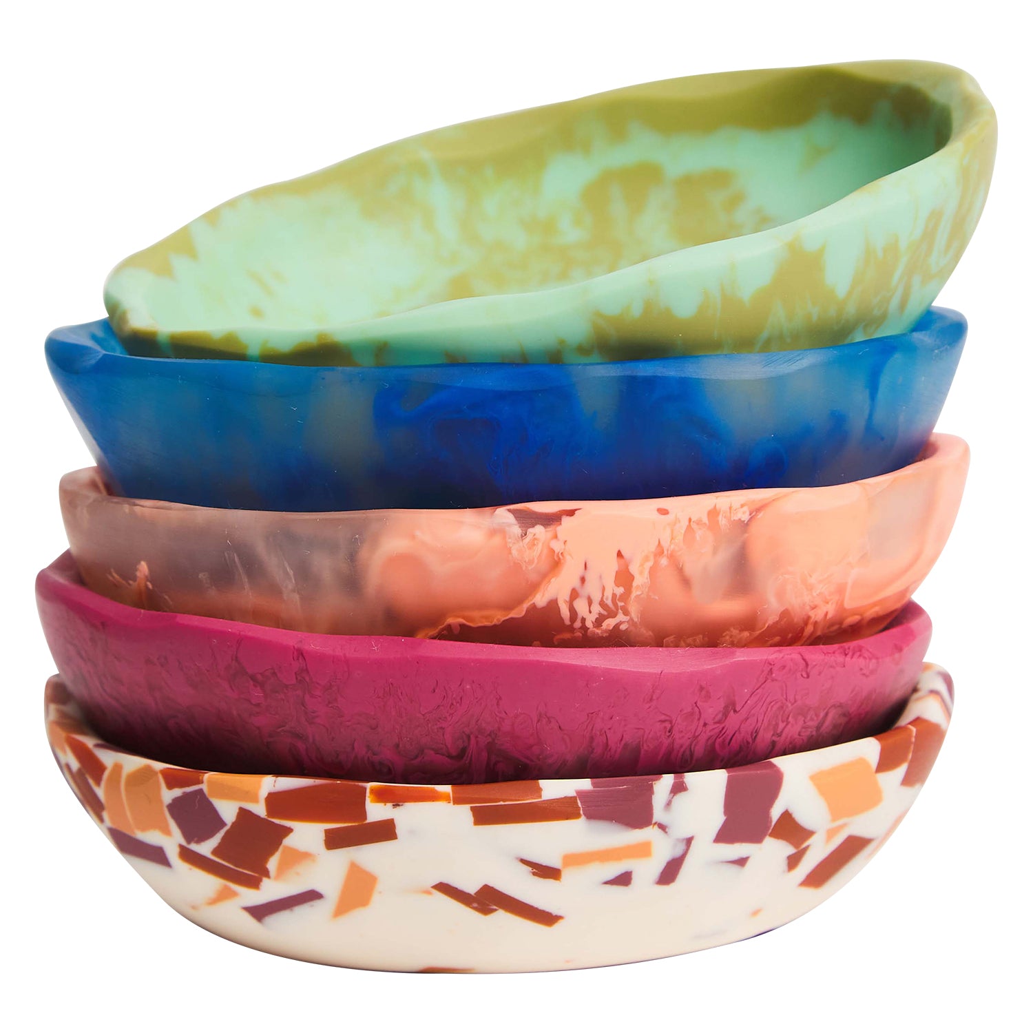 Una Mini Bowl - Stylish Nougat Terrazzo Design | Perfect for Snacks, Salads & Home Decor | Durable Ceramic Serving Dish for Kitchen & Dining