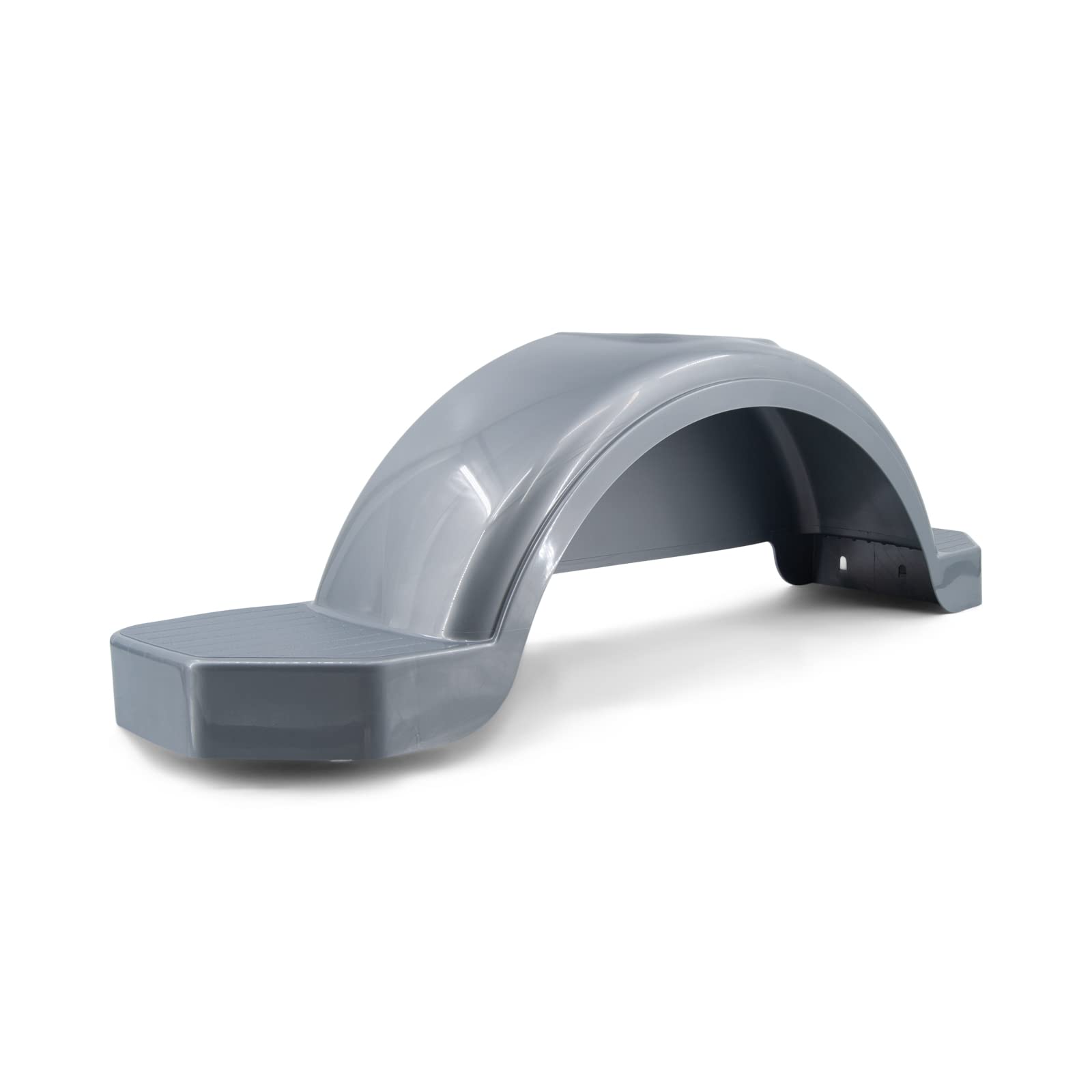 Heavy-Duty Silver Plastic Boat Trailer Fender with Steps - 9.7