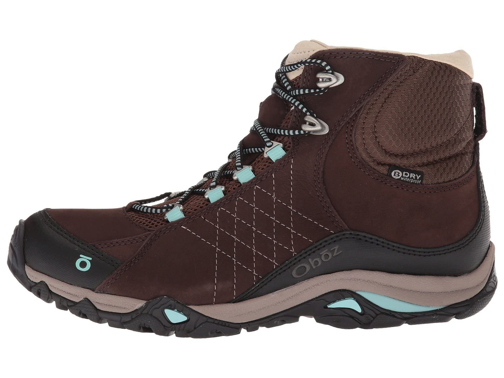 Oboz Women's Sapphire Mid B-Dry Waterproof Hiking Boots - Lightweight & Durable for Outdoor Adventures, Trail Walking & Backpacking