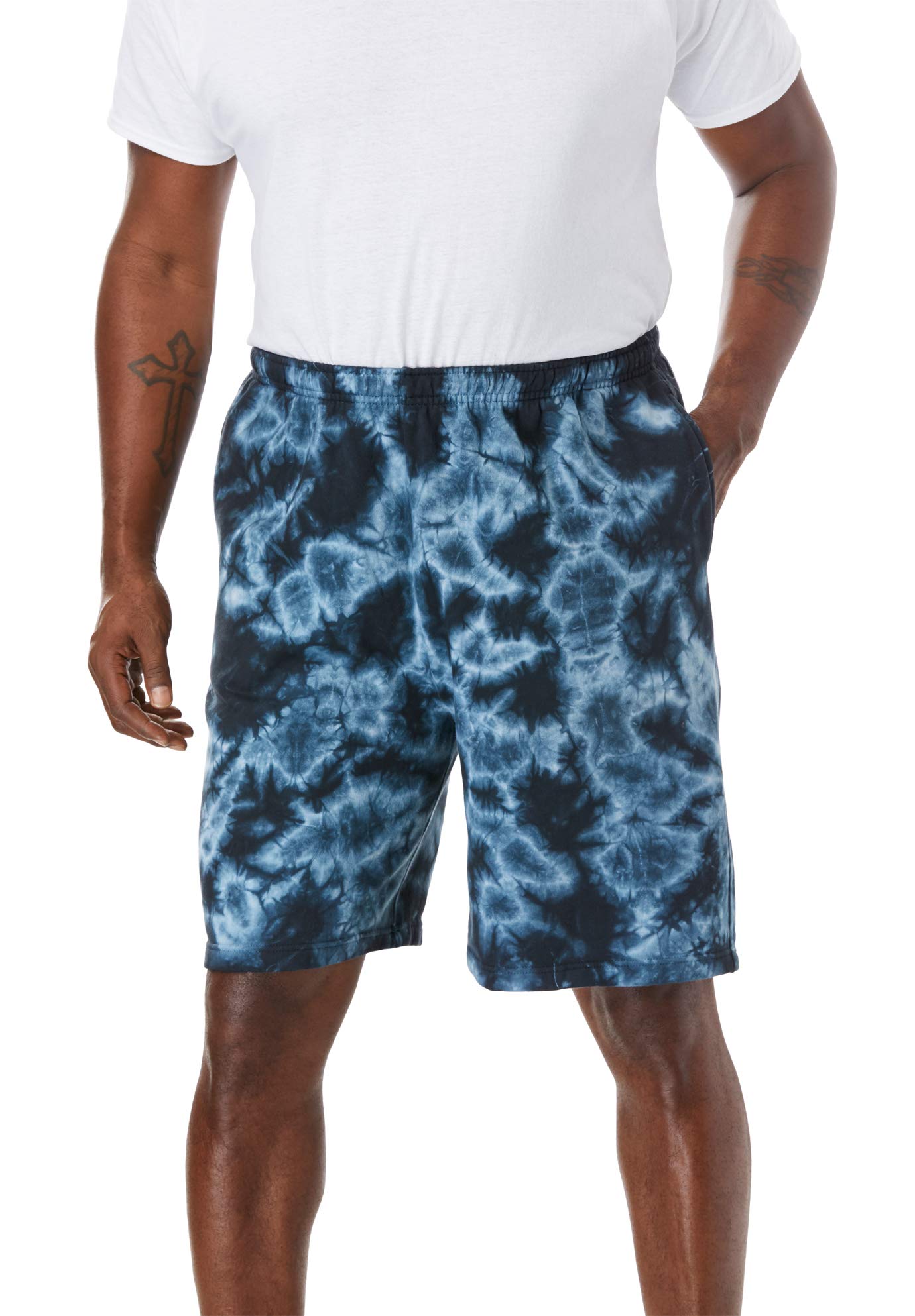 KingSize Men's Big & Tall Comfort Fleece Shorts - Soft Lounge Shorts for Tall Men - Perfect for Relaxing at Home, Gym, or Outdoor Activities