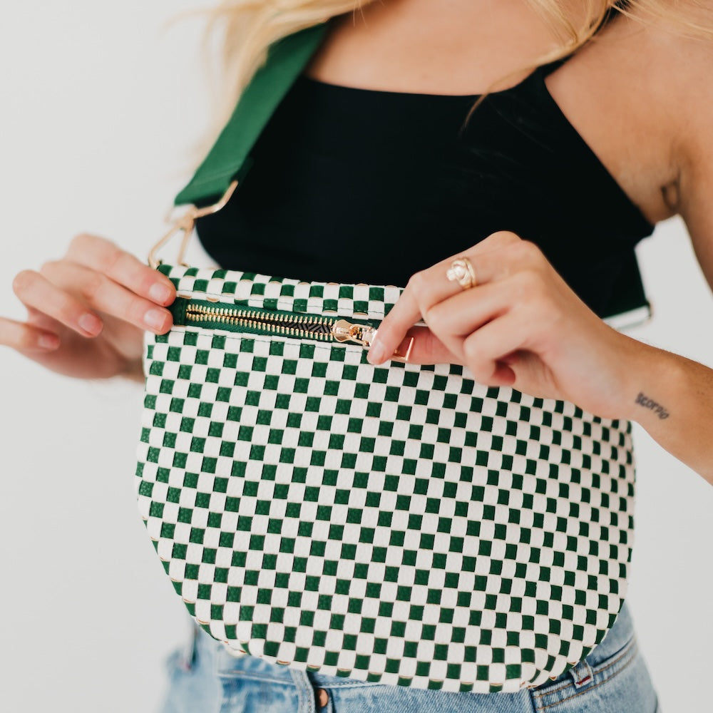 Westlyn Woven Bum Bag - Stylish & Durable Waist Pack for Travel, Hiking & Everyday Use - Hands-Free Crossbody Fanny Pack for Men & Women