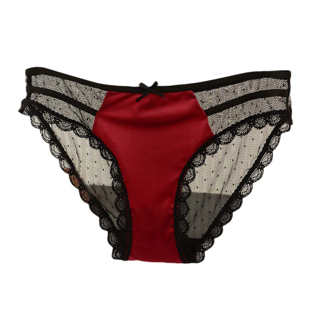Sexy Lace Underwear for Women - Multi-Color Hollow Lingerie Set, Valentine's Day Gift, Comfortable & Breathable (Red, One Size) - Perfect for Romantic Nights & Special Occasions