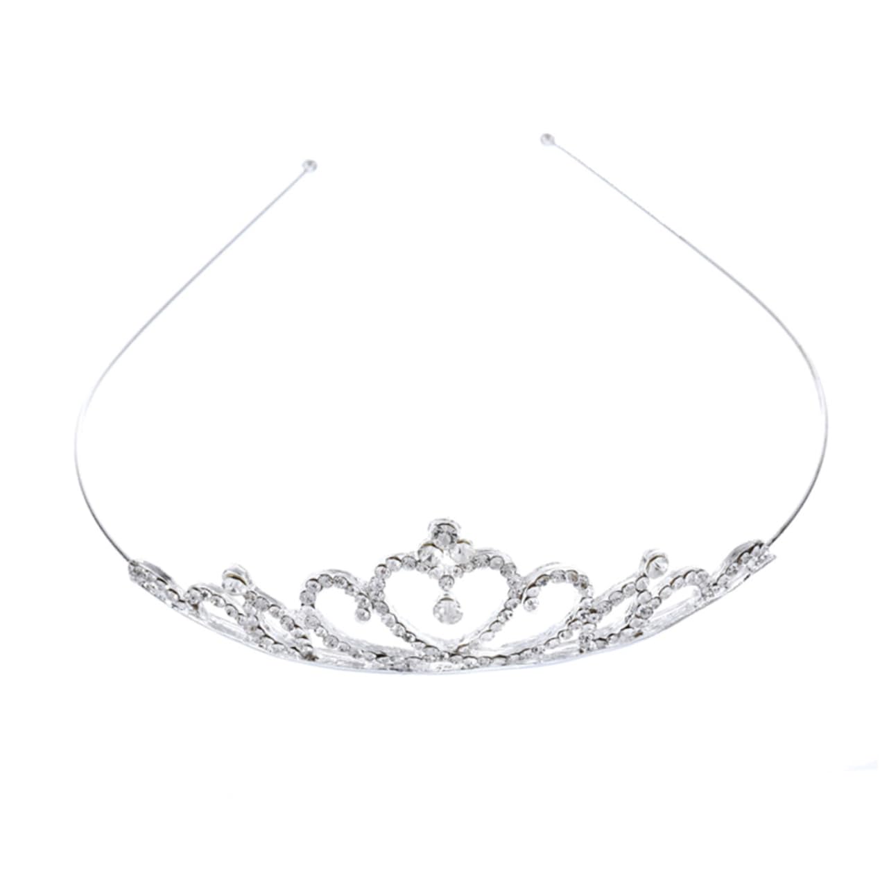 FRCOLOR 2pcs Silver Rhinestone Bridal Tiara Headpiece for Women - Elegant Wedding Hair Accessories for Bride, Bridesmaid, Prom, Pageant & Special Occasions