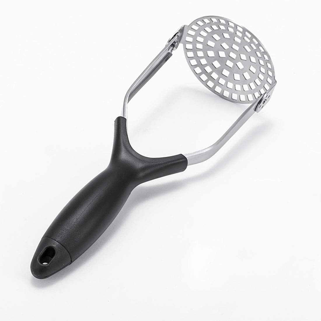 Premium 304 Stainless Steel Potato Masher - Heavy Duty Potato Press for Baking, Cooking & Baby Food Prep - Ergonomic Kitchen Tool for Mashed Potatoes, Vegetables & DIY Recipes
