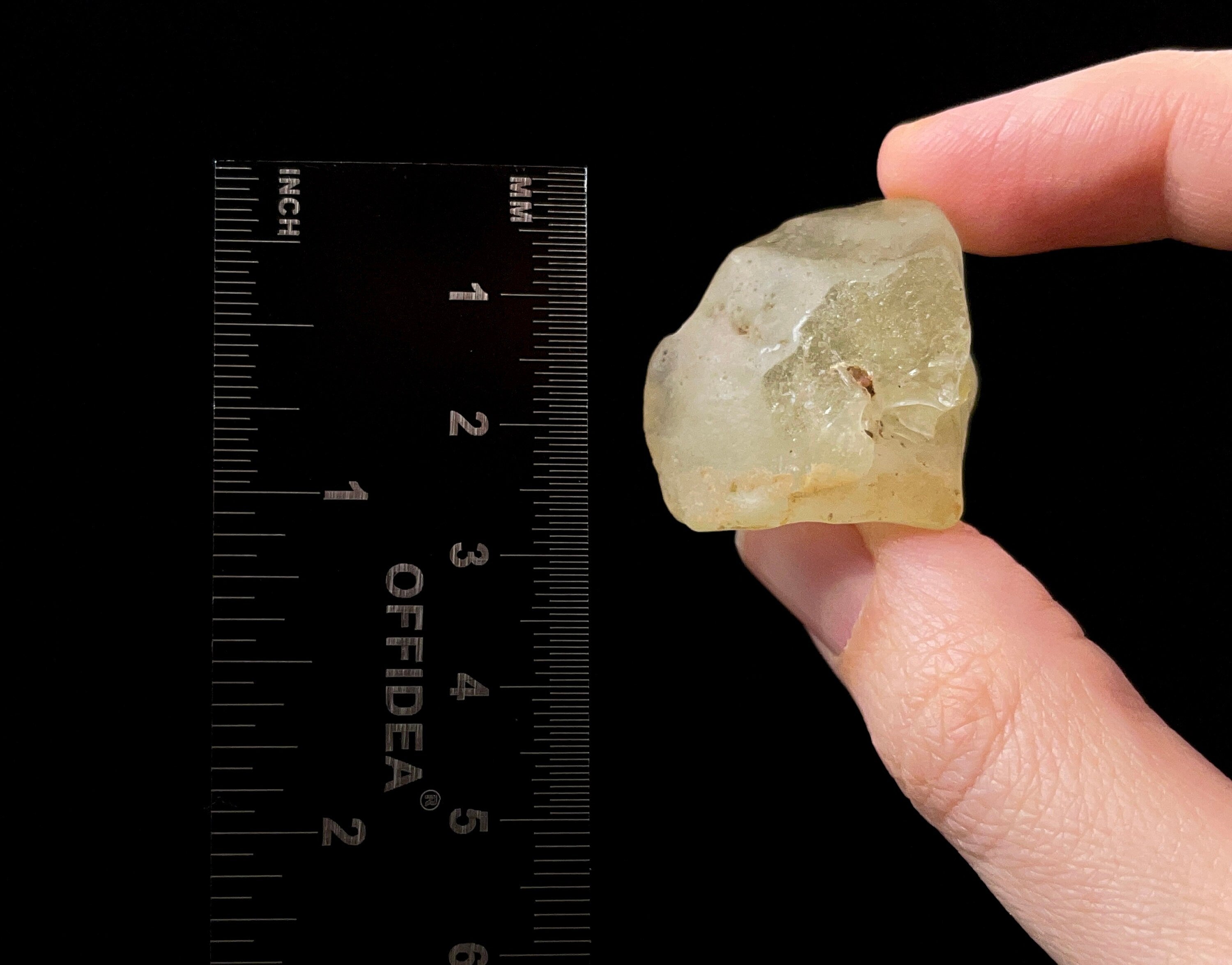 Natural Libyan Desert Glass Raw Crystal - Rare B Grade Mineral Specimen for Collectors, Healing Stones & Unique Home Decor | Perfect for Crystal Healing, Meditation & Gifting (52172)