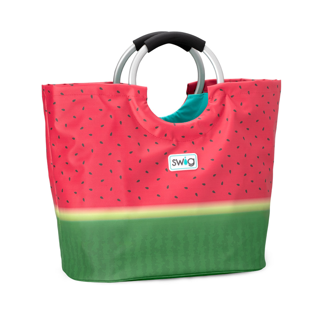 Stylish Melon Slice Print Loopi Tote Bag - Fashionable Reusable Shopping Bag for Groceries, Beach, Work & Daily Use