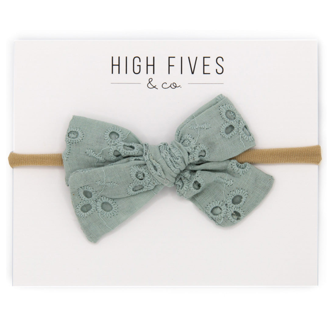 Elegant Eyelet Bow Nylon Headband for Women - Fashion Hair Accessories for Daily Wear, Parties and Special Occasions
