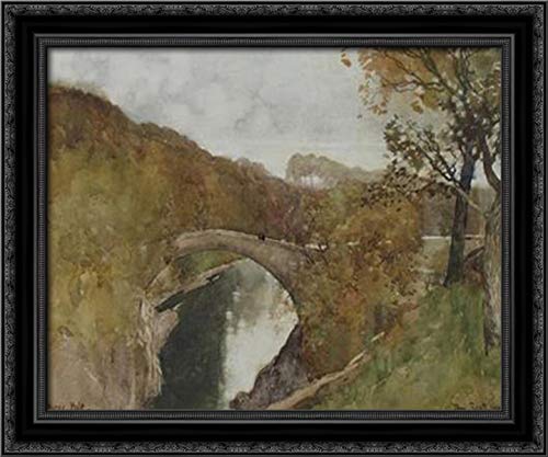 Tom Scott Black Ornate Wood Framed Canvas Art 24x20 - Elegant Wall Decor for Living Room, Bedroom & Office | Horns Hole Collection