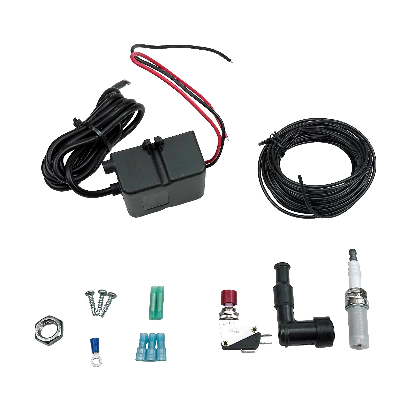 Dual Flamethrower Kit for Motorcycles & Cars - Exhaust Flame Thrower Replacement Compatible with BFTKAFK-Single Vehicles, Trucks - Complete Installation Accessories Included - Perfect for Racing, Car Shows & Custom Vehicle Upgrades