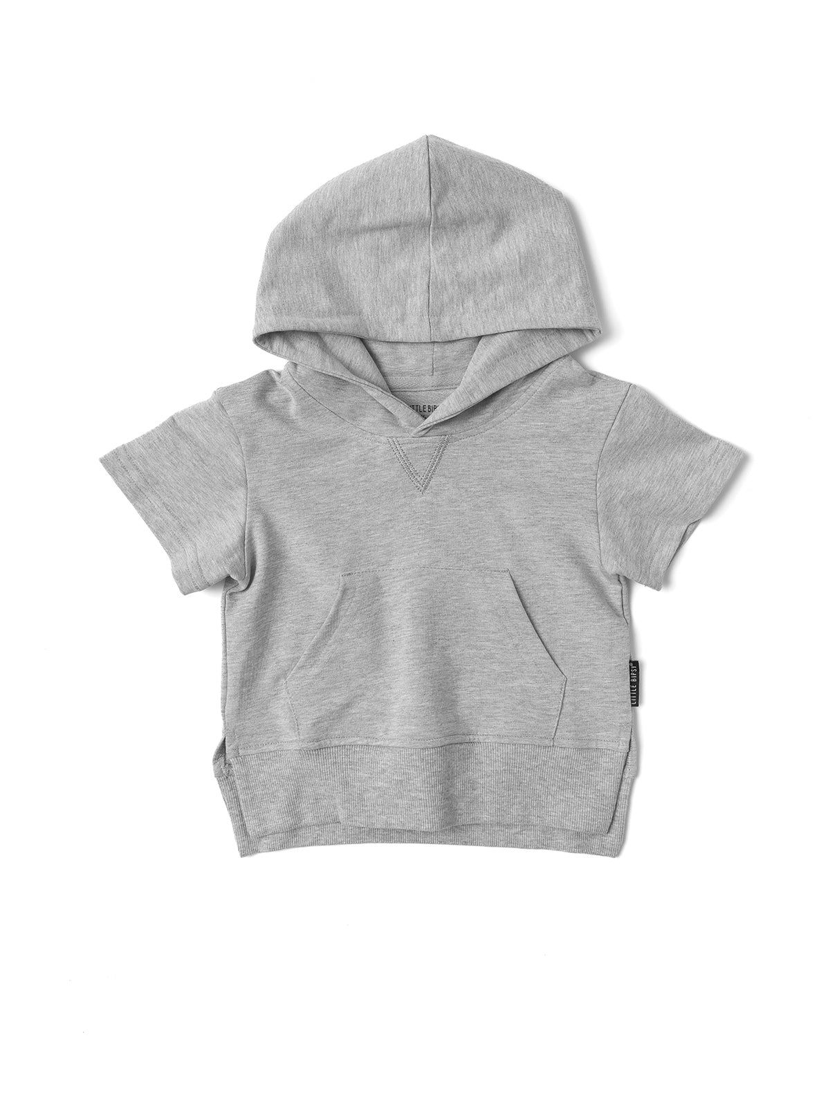 Men's Casual Short Sleeve Hoodie - Light Grey Pullover for Streetwear & Lounge Wear | Gym, Running, Outdoor Activities