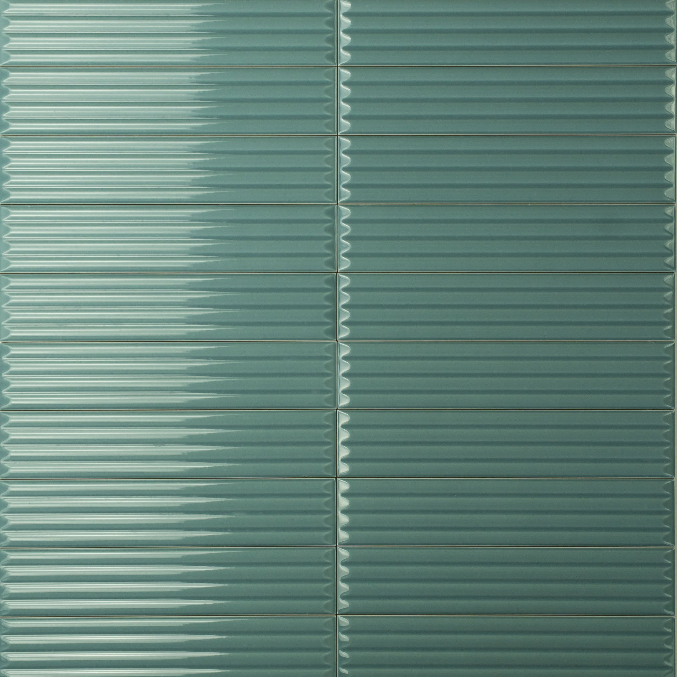 2x10 Inch 3D Fluted Subway Wall Tile - Textured Ceramic Backsplash for Kitchen & Bathroom - Orange County Style Home Decor