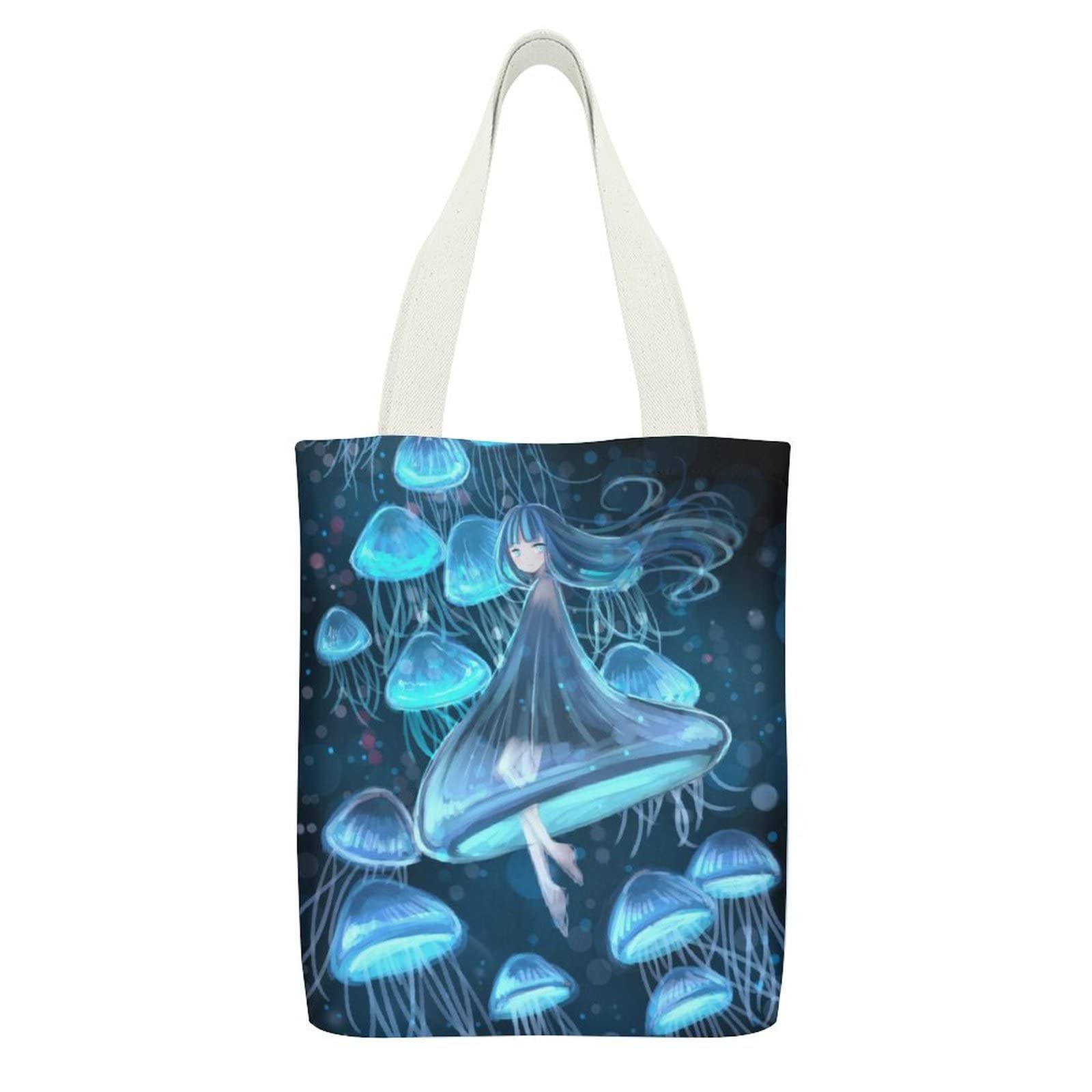 Large Capacity Canvas Tote Bags for Women - Durable Reusable Shopping Tote with Long Handles, Perfect for Beach, Grocery, Work & Travel | Eco-Friendly Cotton Carryall Bag