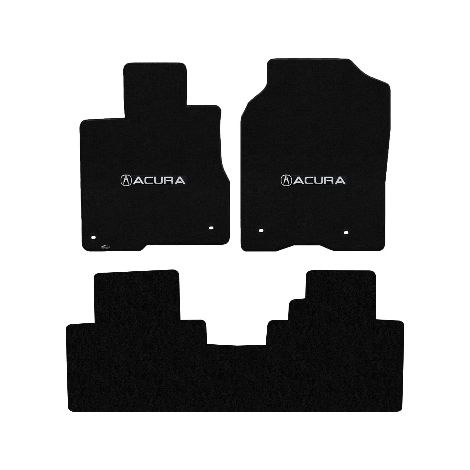 Premium Custom-Fit Carpeted Floor Mats for Acura RDX 2013-2014 - 3-Piece Luxury Car Floor Liners Set in Charcoal (No Technology Package) | Perfect for All-Weather Protection & Enhanced Interior Style