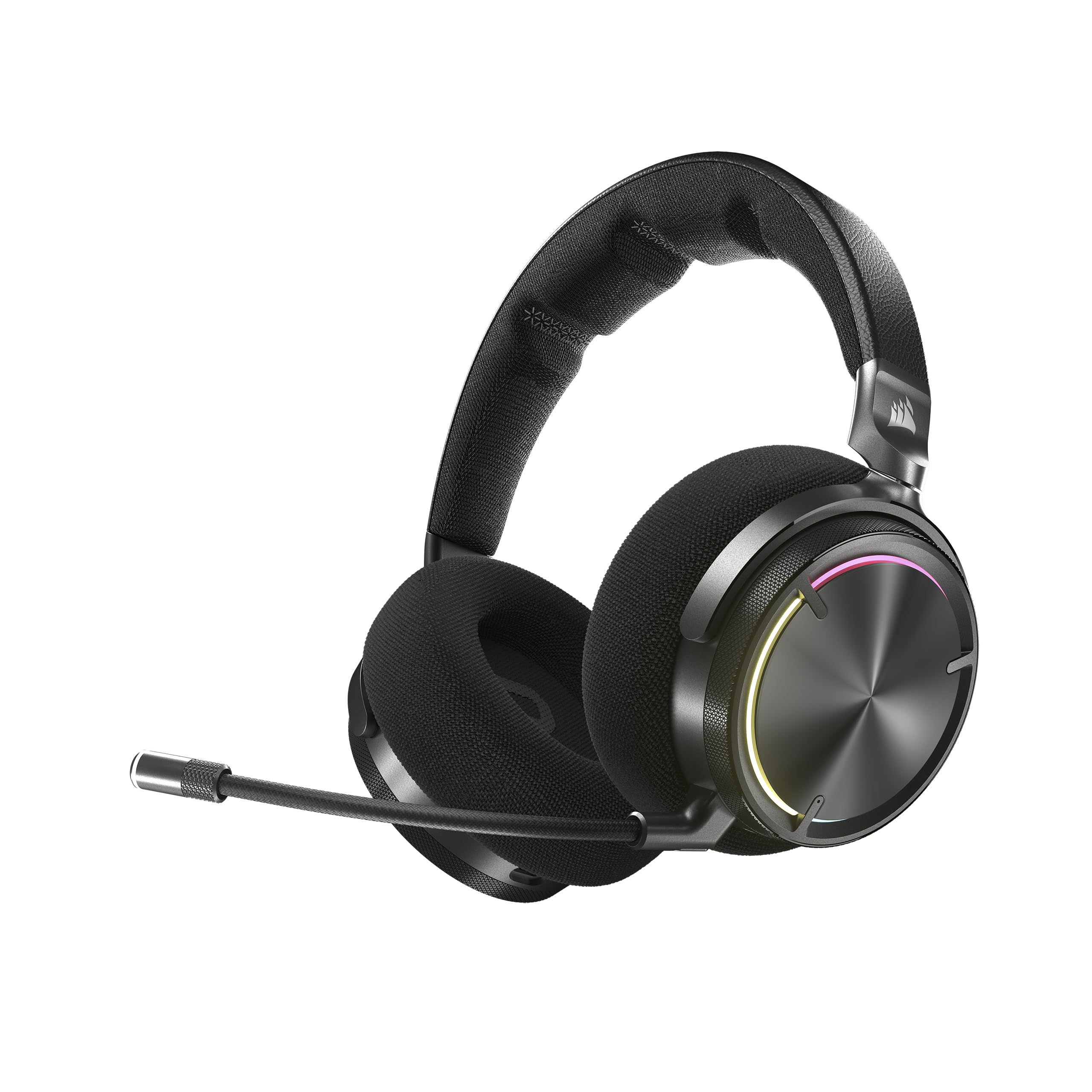 Corsair Virtuoso MAX Wireless Gaming Headset with Dolby Atmos & Active Noise Cancelling - 50mm Graphene Drivers, Sonarworks SoundID, Dual 2.4GHz/Bluetooth - Compatible with PC, Mac, PS5, PS4 (Carbon) - Perfect for Competitive Gaming & Immersive Entertainment