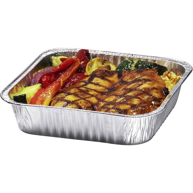 Disposable Aluminum 9 Inch Square Deep Cake Baking Pans - 500 Pack for Baking, Cooking, Meal Prep & Storage | Perfect for Cakes, Brownies, Lasagna & Toaster Oven Roasting | Home Kitchen & Commercial Use