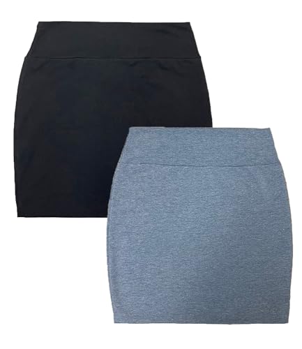 2pk Black Heather Blue