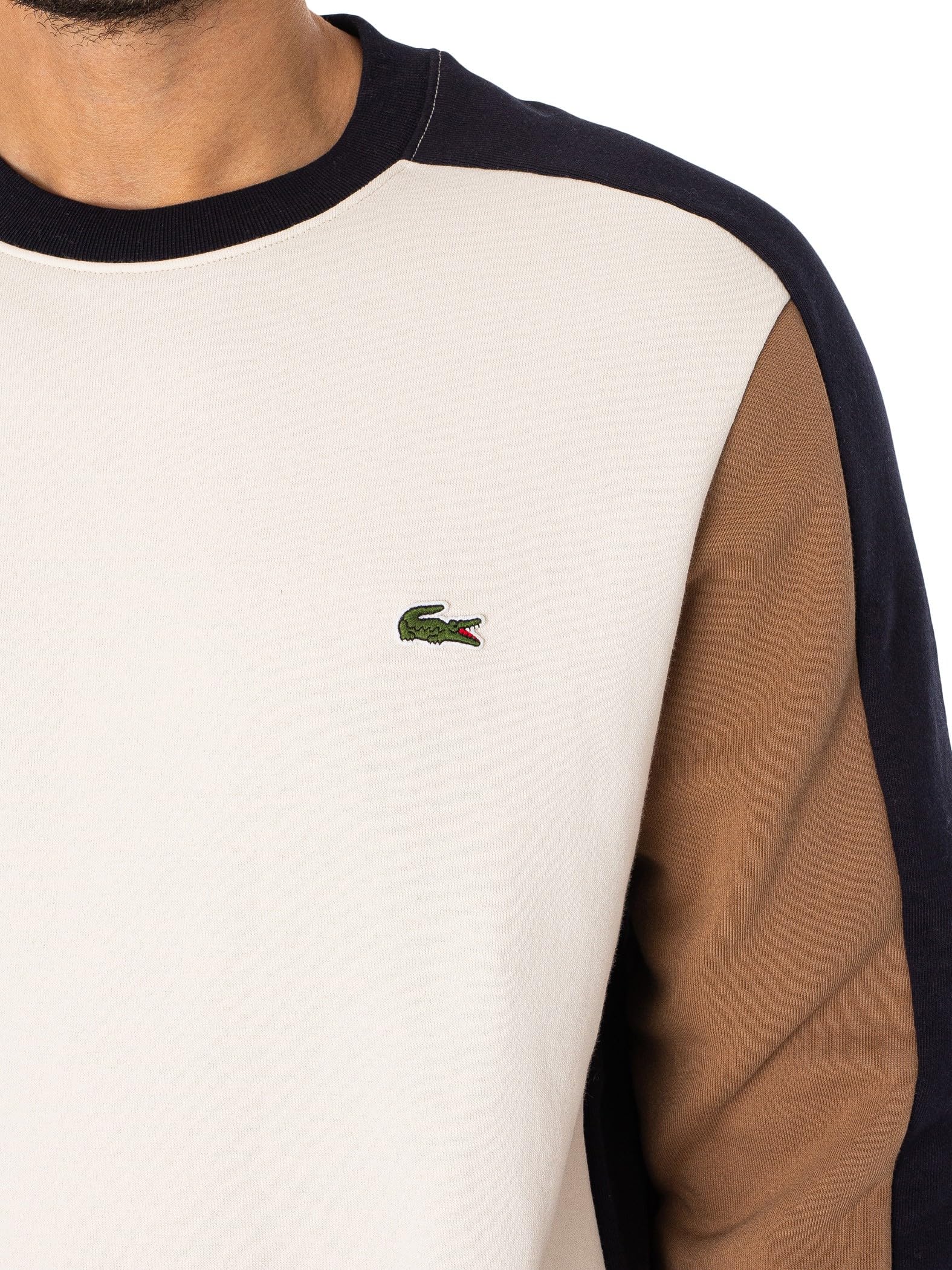 Lacoste Men's SH1299 Pullover Sweatshirt - Sporty Casual Sweater for Men | Perfect for Gym, Workout & Everyday Wear
