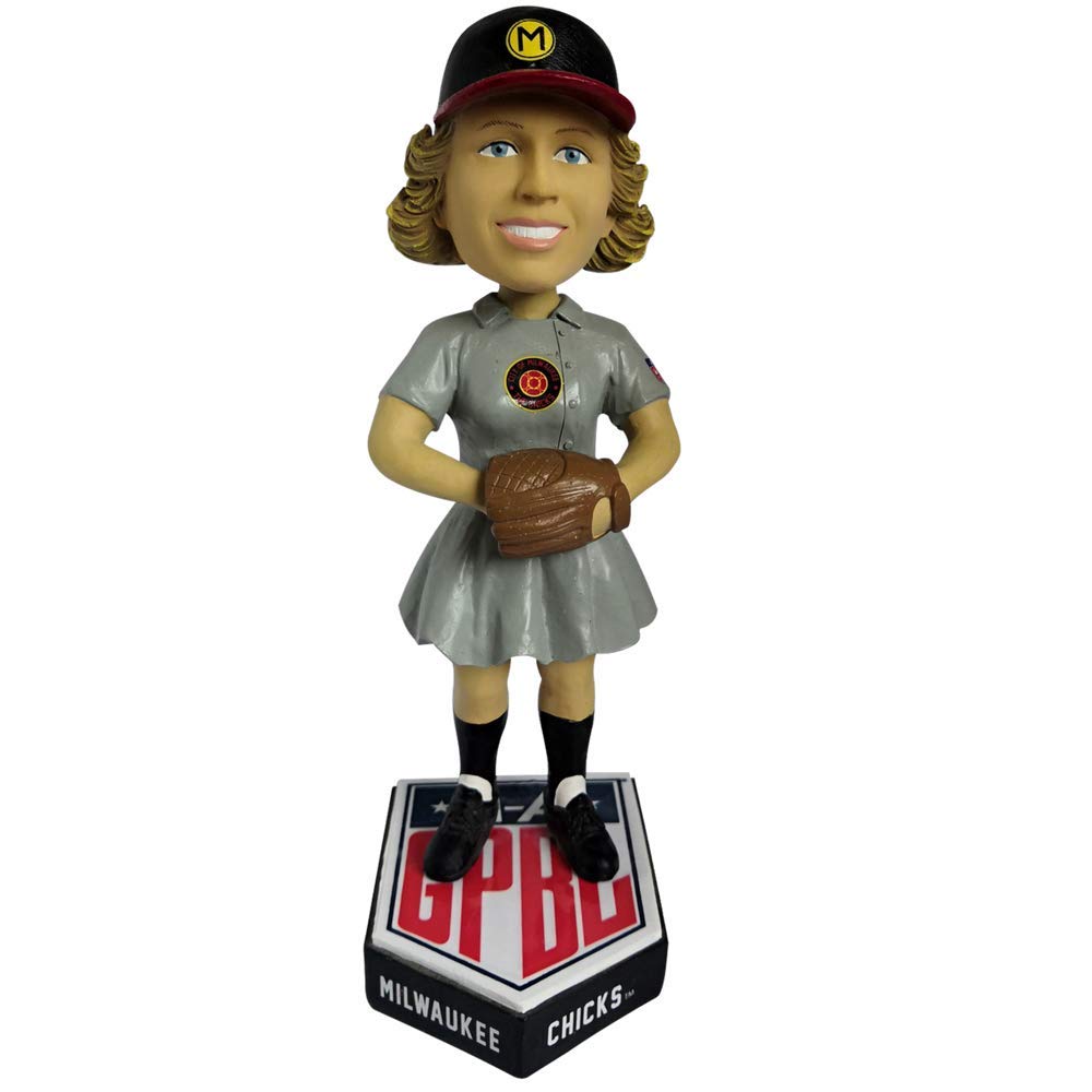 Milwaukee Chicks AAGPBL Girls Baseball Limited Edition Bobblehead - #500 Collectible Figurine for Baseball Fans & Memorabilia Collectors - Perfect for Display in Home, Office, or Sports Memorabilia Collection