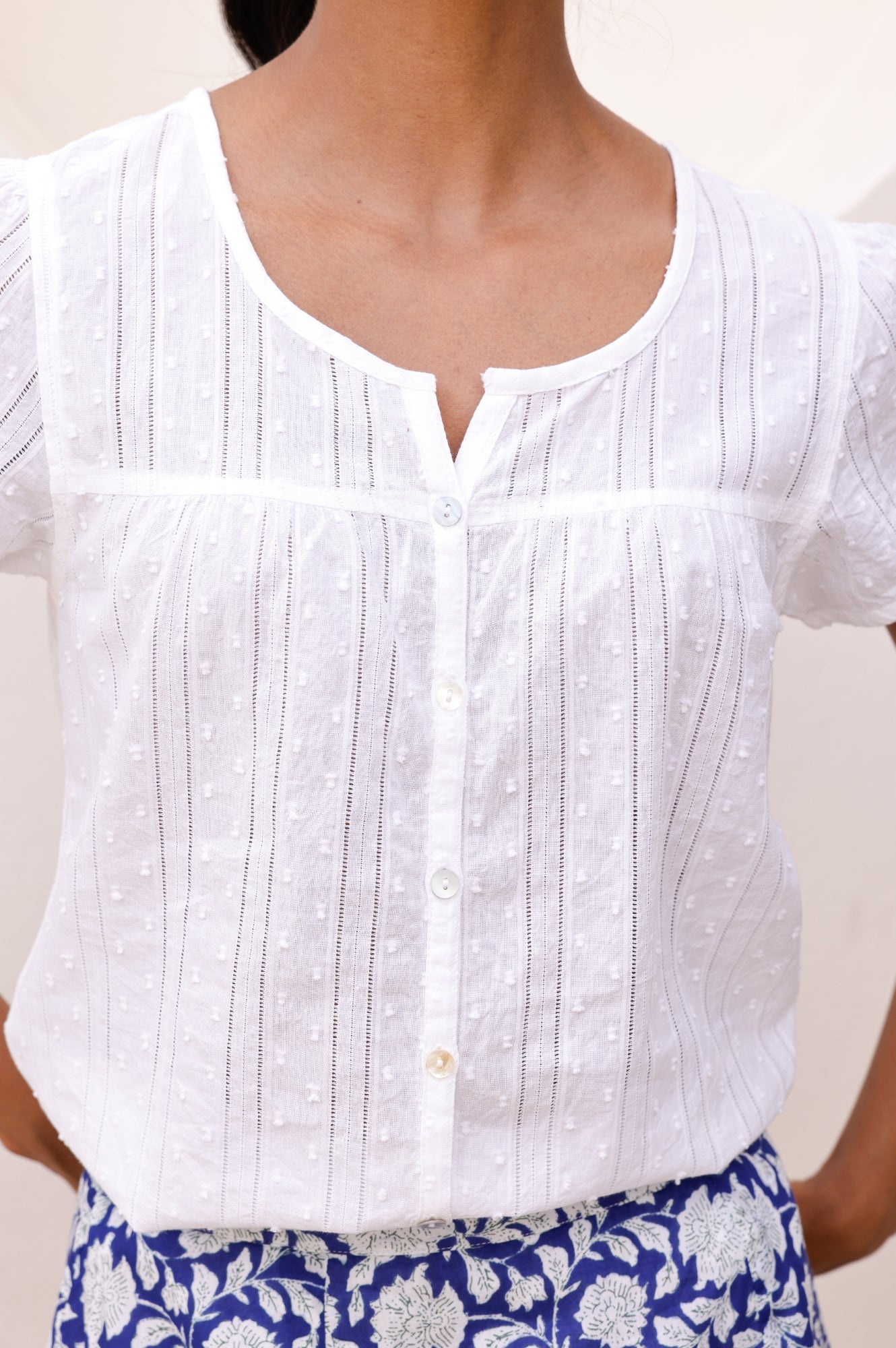 Premium Lisbon Cotton Dobby Shirt for Men - Breathable White Casual Button Down Shirt | Office Wear, Summer Outfits & Smart Casual Occasions