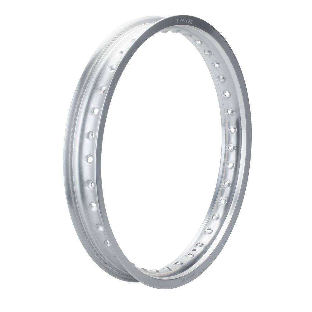 Tusk Impact Rear Rim - 36 Spoke Holes, 19x2.15 Silver for KTM 400 SX 1998-1999 | Dirt Bike & Off-Road Motorcycle Replacement Wheel