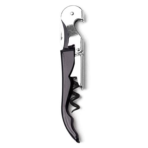 Premium Black Stainless Steel Wine Bottle Opener - Corkscrew for Wine & Beer | Elegant Bar Tool for Home, Parties & Restaurants