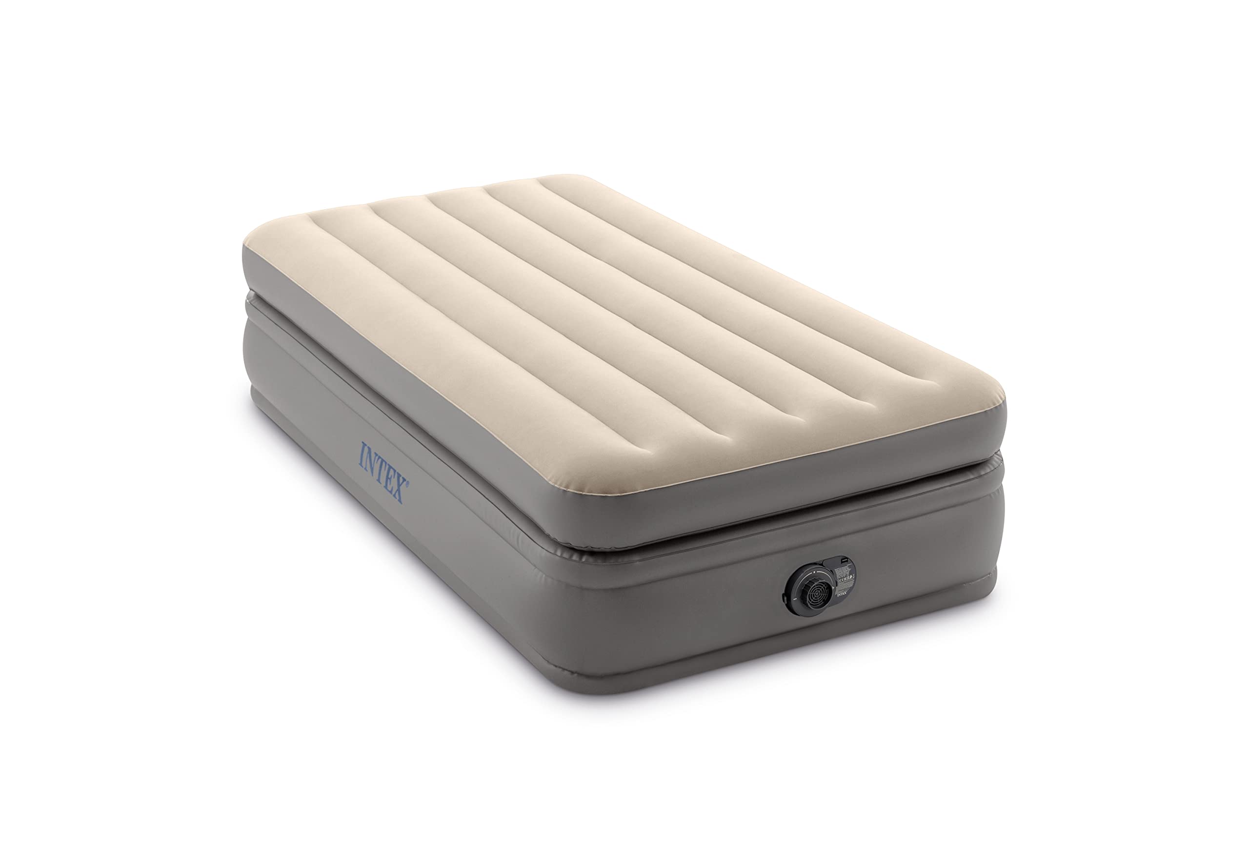 **Intex 64162 Single Airbed Mattress with Dura Beam Prime & Fiber Tech Technology, Built-in Electric Pump, 99 x 191 x 51 cm – Perfect for Camping, Guest Beds & Home Comfort**