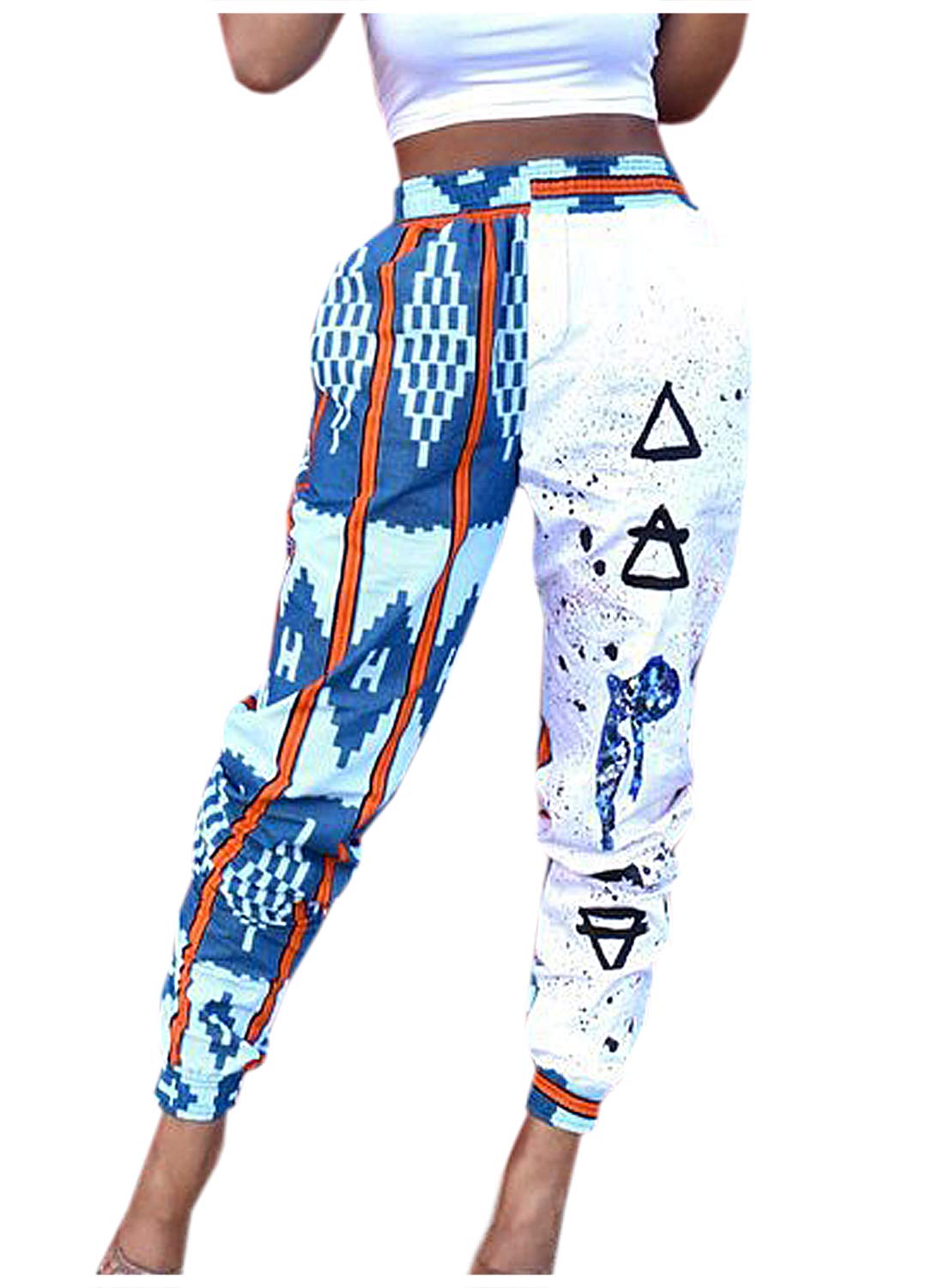 Liliam Women's Boho Floral Print Harem Pants - High Waist Hippie Lounge Pants with Pockets | Perfect for Yoga, Beach & Festival Outfits