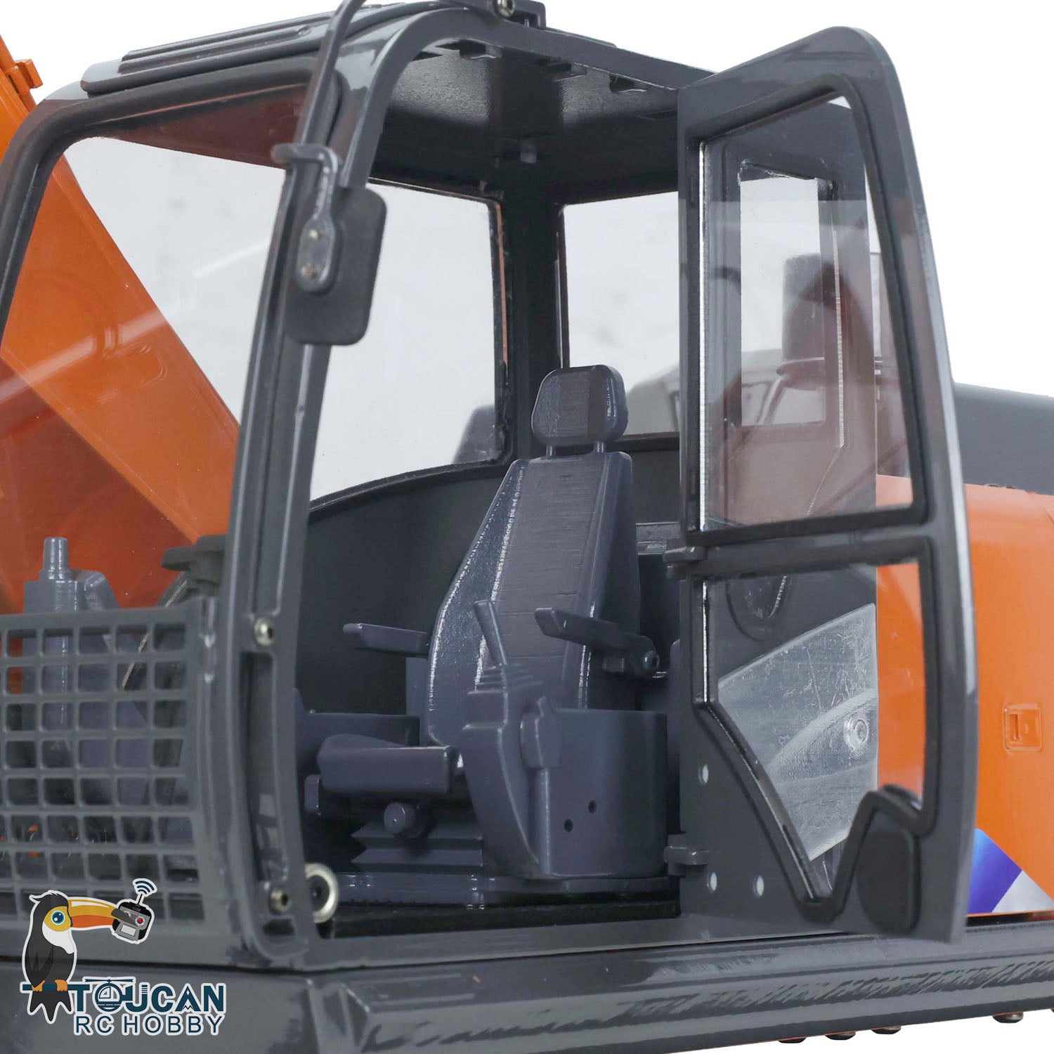 1/12 Scale DIM H2 ZX210 RC Hydraulic Excavator Toy - Metal Construction Vehicle with Remote Control, LED Light System & FS I6S Radio | Perfect for Kids Play, Construction Site Simulation & RC Hobby Enthusiasts