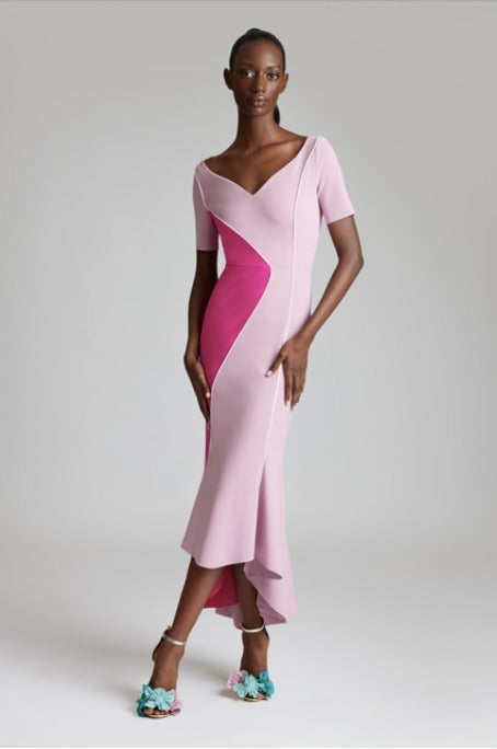 Greta Constantine Women's Elegant Padine Midi Dress - Perfect for Cocktail Parties, Weddings & Evening Events