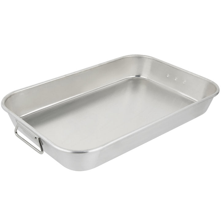 Vollrath 17.5 x 11.75 x 2.5 Inch Commercial Roasting Pan with Handles - Heavy Duty Bakeware for Turkey, Chicken, Vegetables - Perfect for Oven Roasting, Baking, and Meal Prep