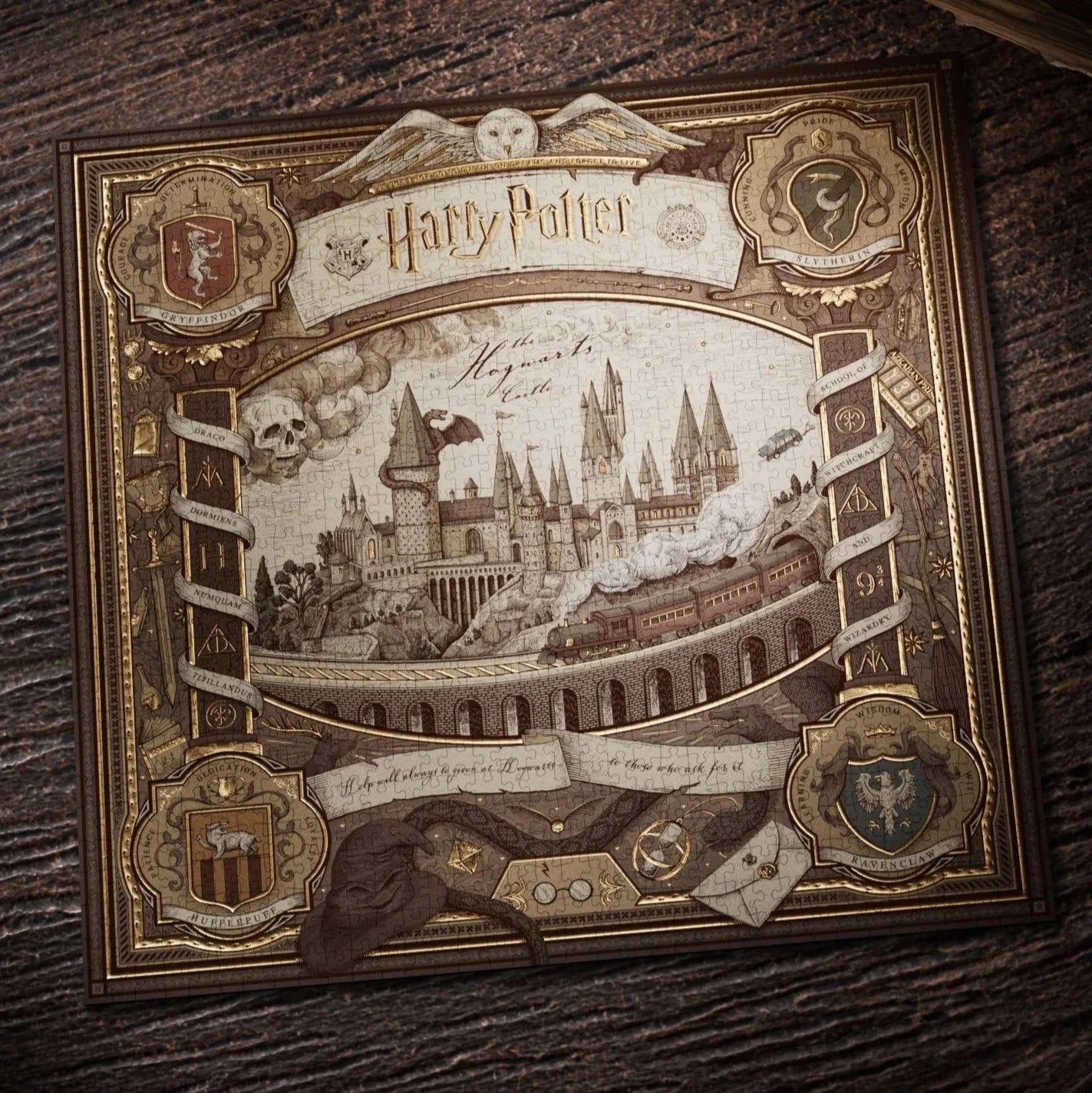Harry Potter 1000-Piece Jigsaw Puzzle - Official Wizarding World Collectible for Adults & Kids - Perfect for Family Game Nights & Harry Potter Fans