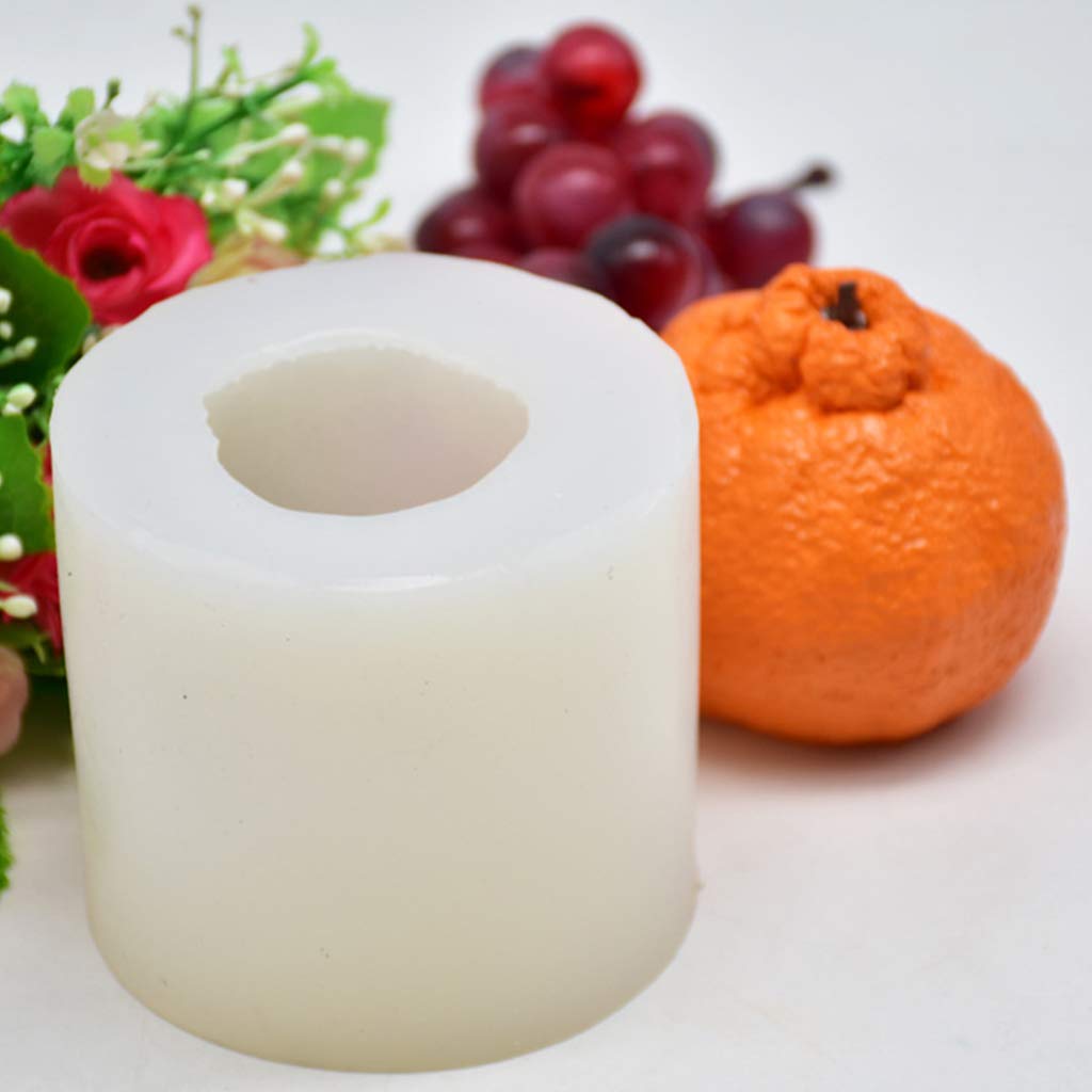 DIY Creative Orange Fruit Candle Silicone Mold - Handmade Fruit Shaped Mousse Baking Molds for Candle Making, Plaster, Cake & Soap Molds - Perfect for Home Decor, Wedding Favors & Craft Projects