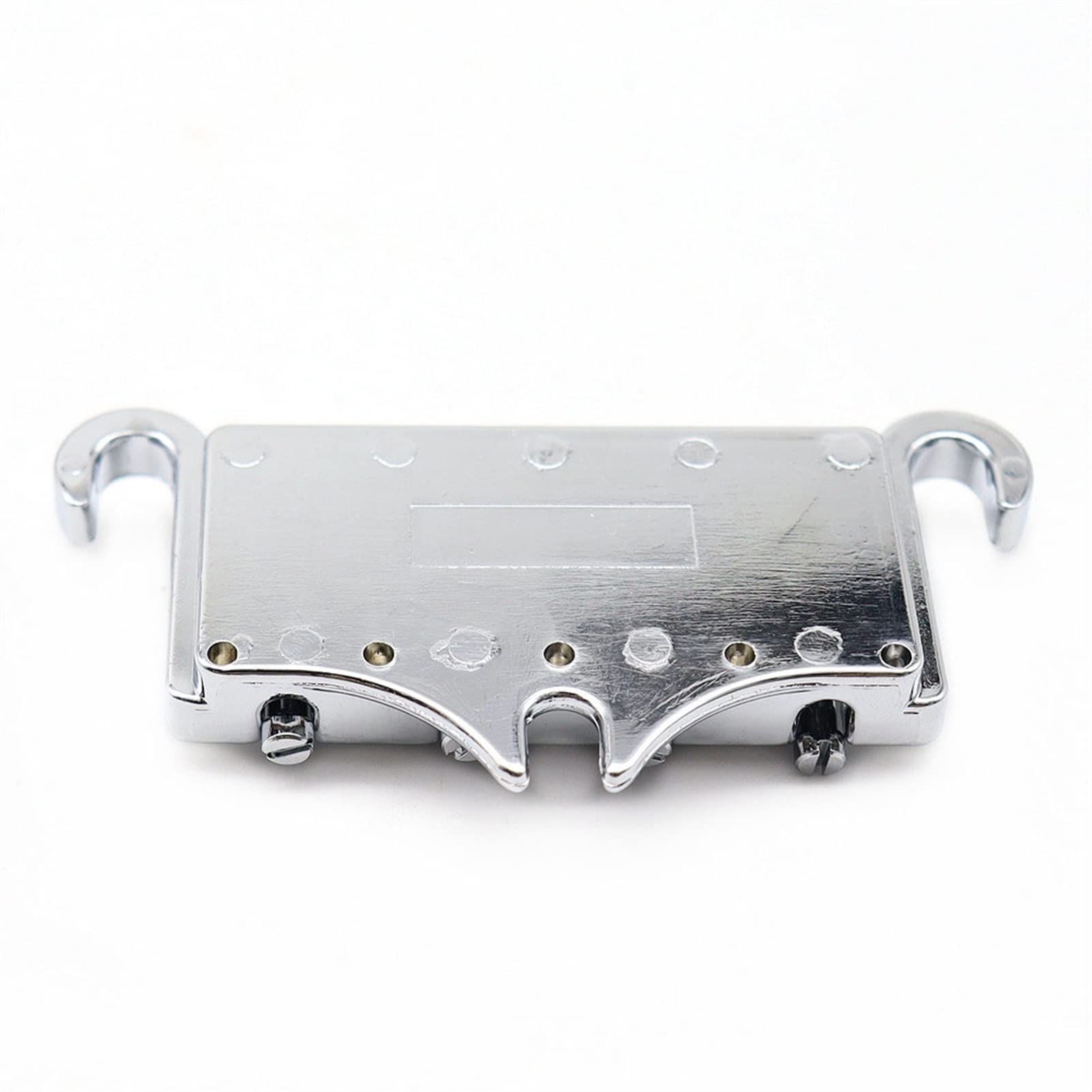 Shofar Style 4-String Electric Guitar & Bass Bridge - Silver (1 Set) | High-Quality Replacement for Enhanced Tone & Playability | Perfect for Rock, Jazz & Blues Performances