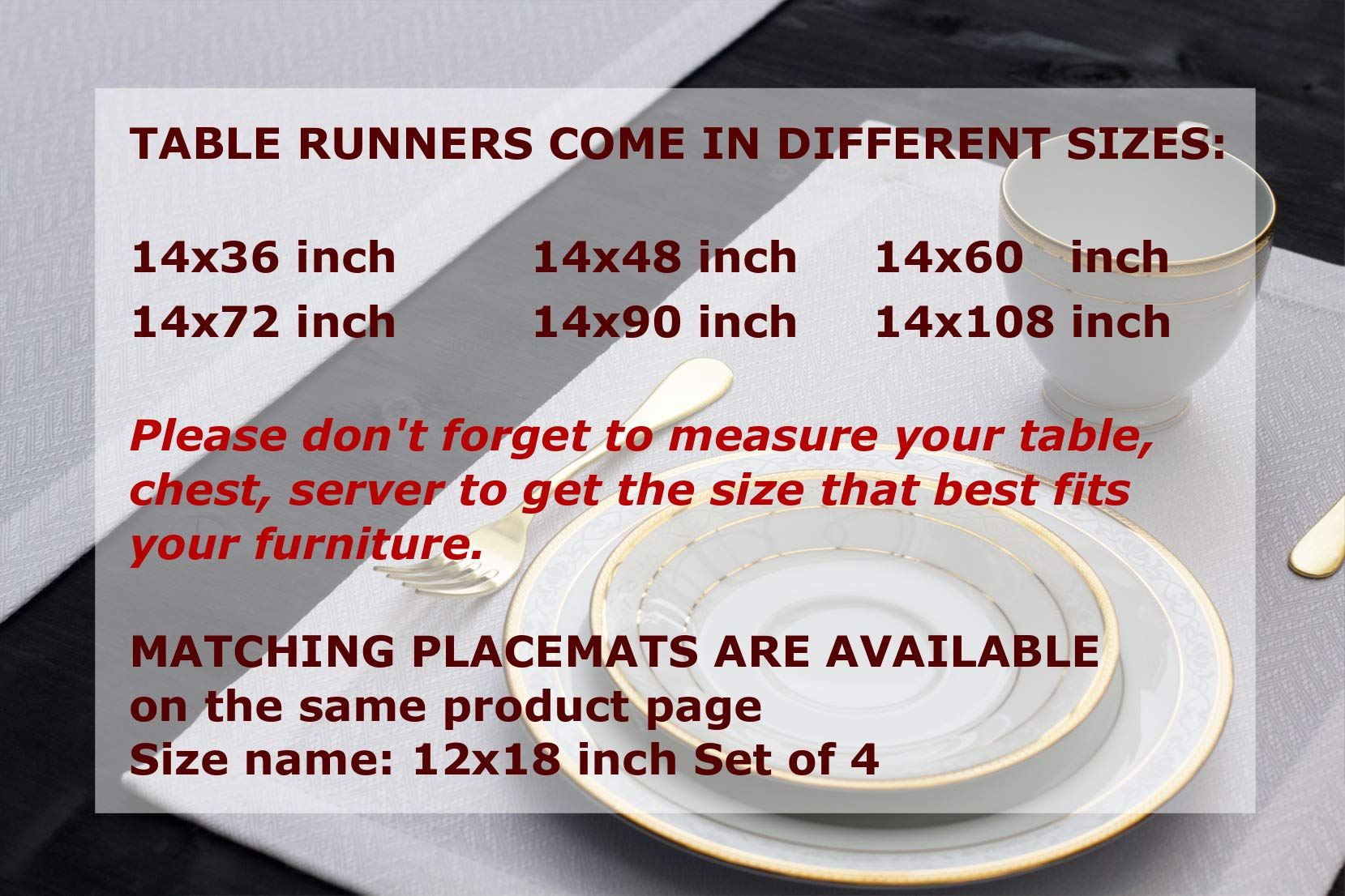 108 Inch White Waterproof Table Runner - Elegant Dining & Coffee Table Scarf for Weddings, Parties, Events | Perfect for Thanksgiving, Halloween, Christmas Decor | Indoor & Outdoor Use