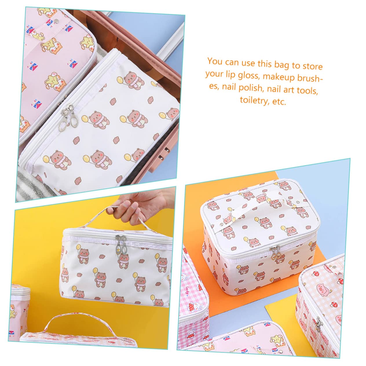 Waterproof Large Capacity Travel Makeup Organizer Bag for Women - Cosmetic Toiletry Case with Multiple Pockets for Home, Gym, Vacation & Business Trips | Perfect for Airplane Carry-on & Weekend Getaways