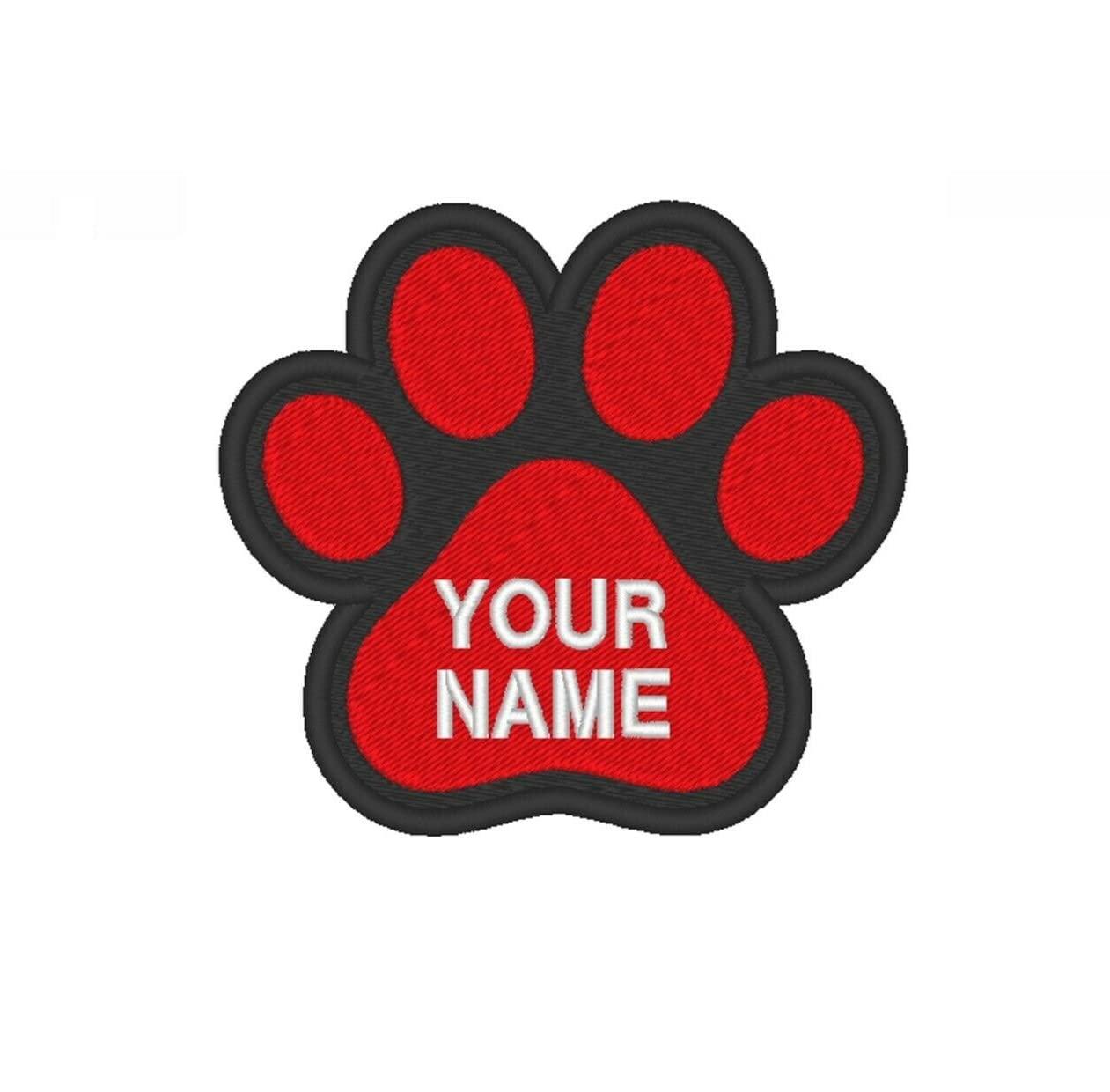 Custom Embroidered Dog Patch for Service Dogs & Working Dogs | Puppy Paw Sew-On Iron On Patches | Perfect for Vests, Jackets & Backpacks