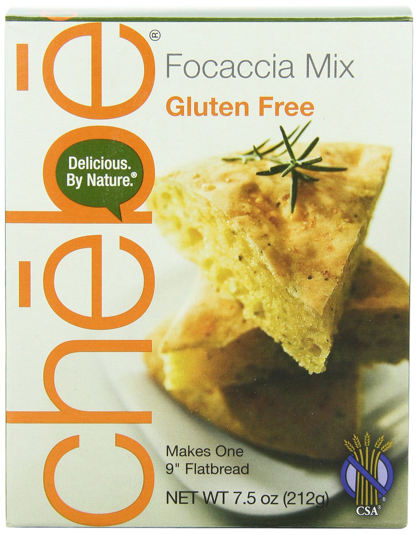 Gluten Free Chebe Bread Focaccia Flat Bread Mix - 7.5 Oz (Pack of 8) | Vegan, Non-GMO | Perfect for Sandwiches, Pizza & Mediterranean Meals