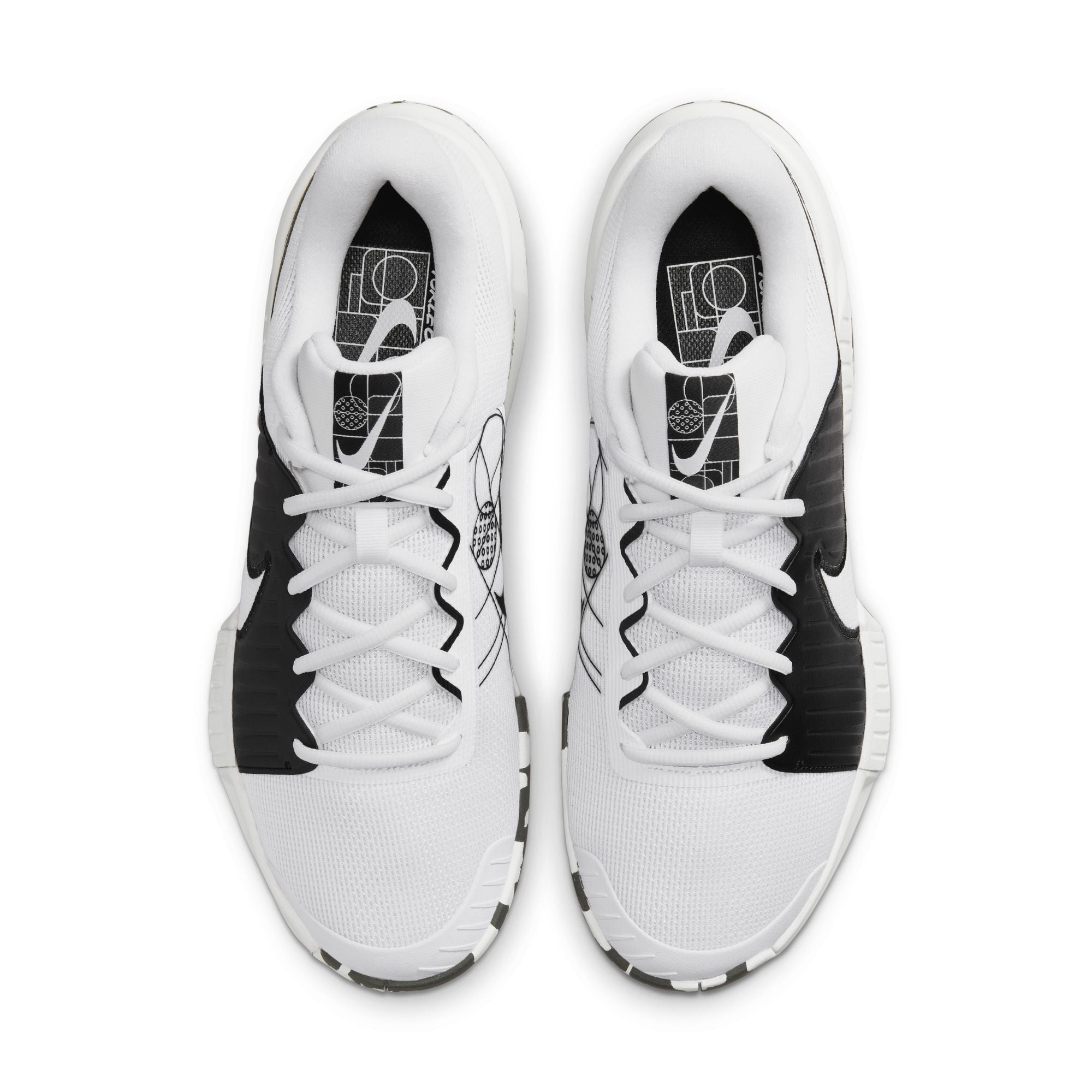 Men's Nike Zoom Challenge Pickleball Shoes - White/Black - Lightweight & Durable for Competitive Play | Perfect for Indoor & Outdoor Pickleball Courts