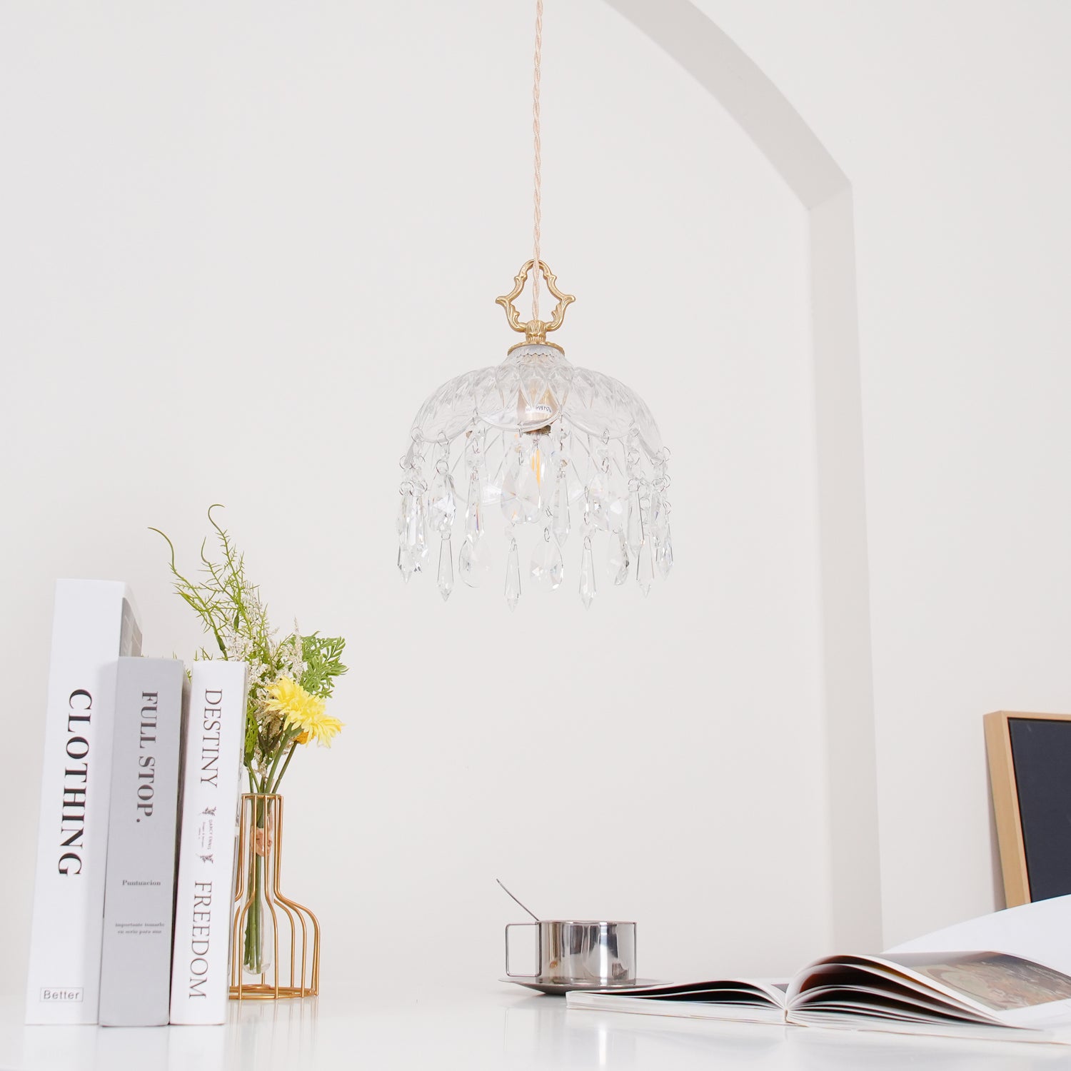 Modern Scandinavian Bowl Shade Pendant Lamp - Stylish Hanging Light Fixture for Dining Room, Kitchen Island, or Bedroom Decor