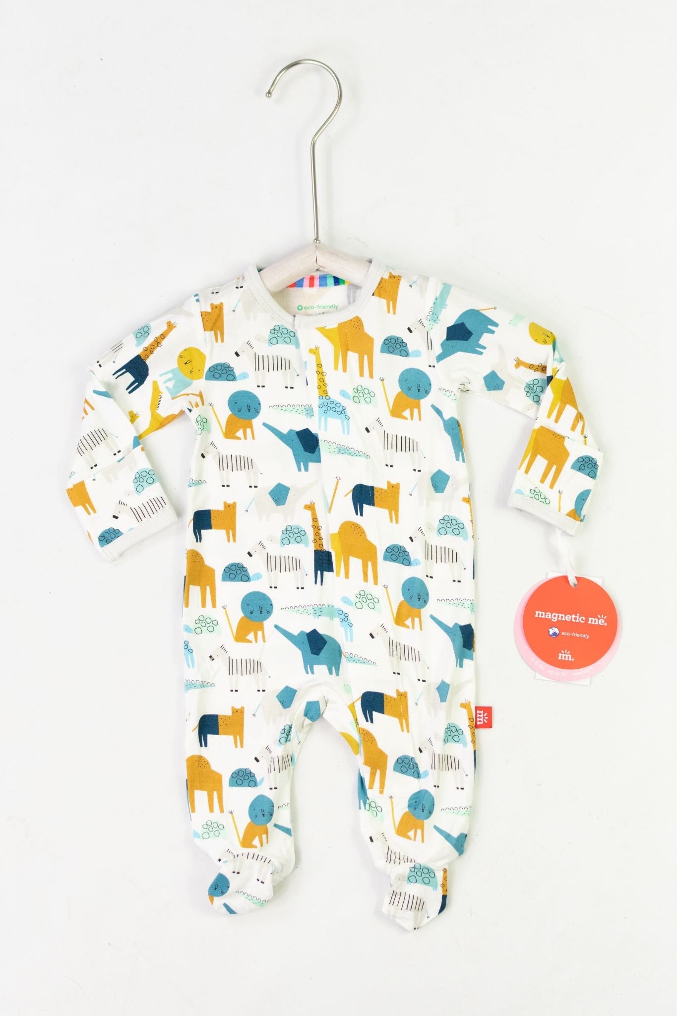 Soft Blue Modal Baby Footie Pajamas for Boys - Breathable & Comfortable Sleepwear for Infants & Toddlers - Perfect for Bedtime & Lounging
