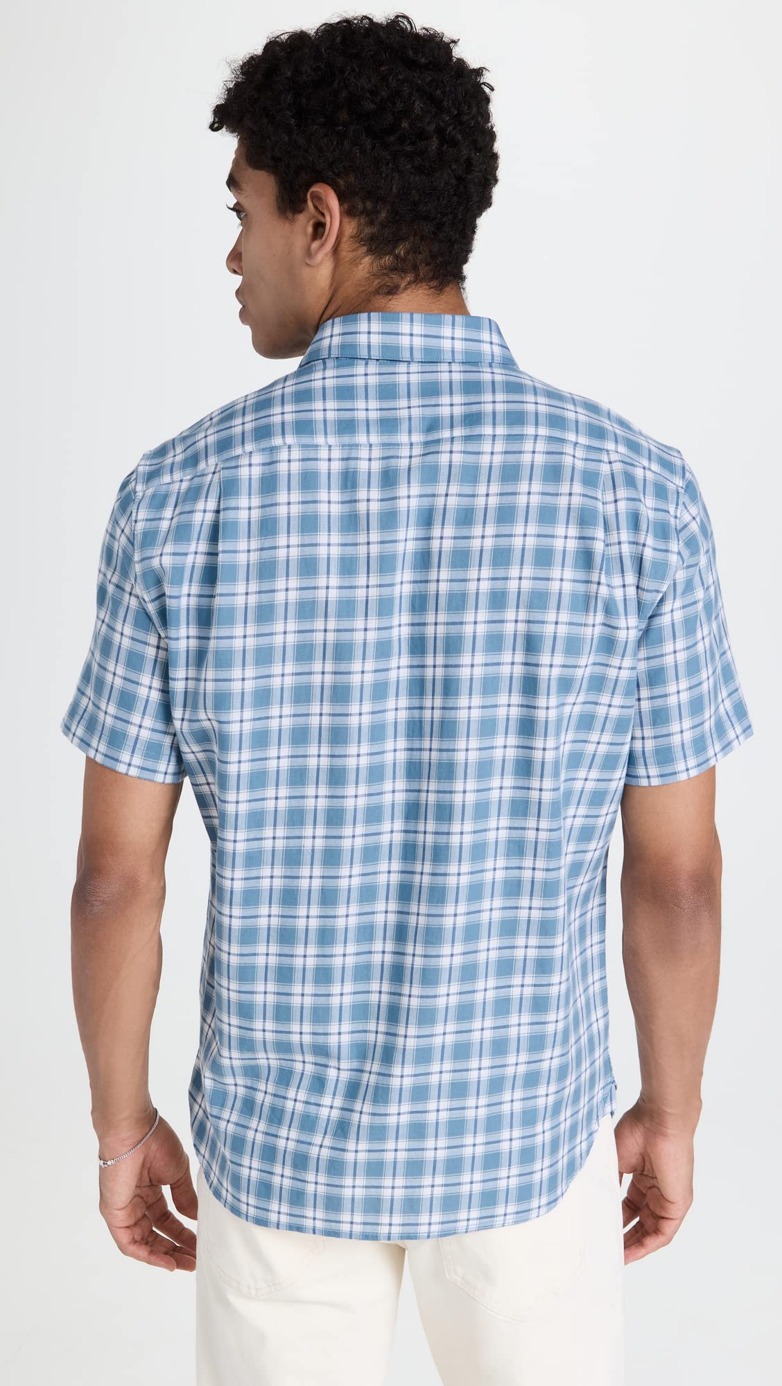 Vince Men's Waterfront Plaid Shirt | Casual Long Sleeve Button Down Shirt for Men | Perfect for Outdoor Activities, Work & Date Nights