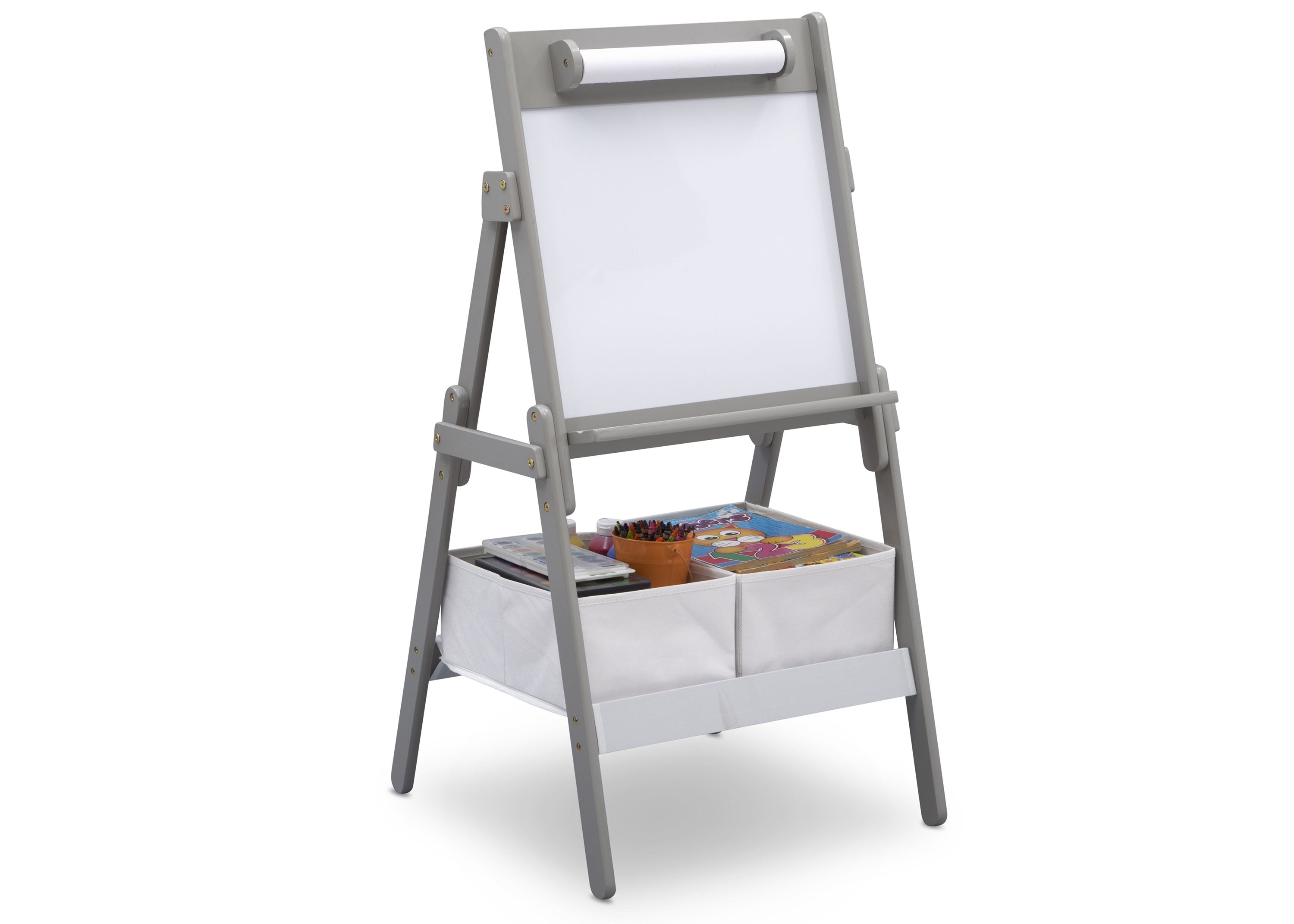 Classic Kids Whiteboard & Dry Erase Easel with Paper Roll and Storage - Perfect for Homeschooling, Classroom Learning & Creative Play