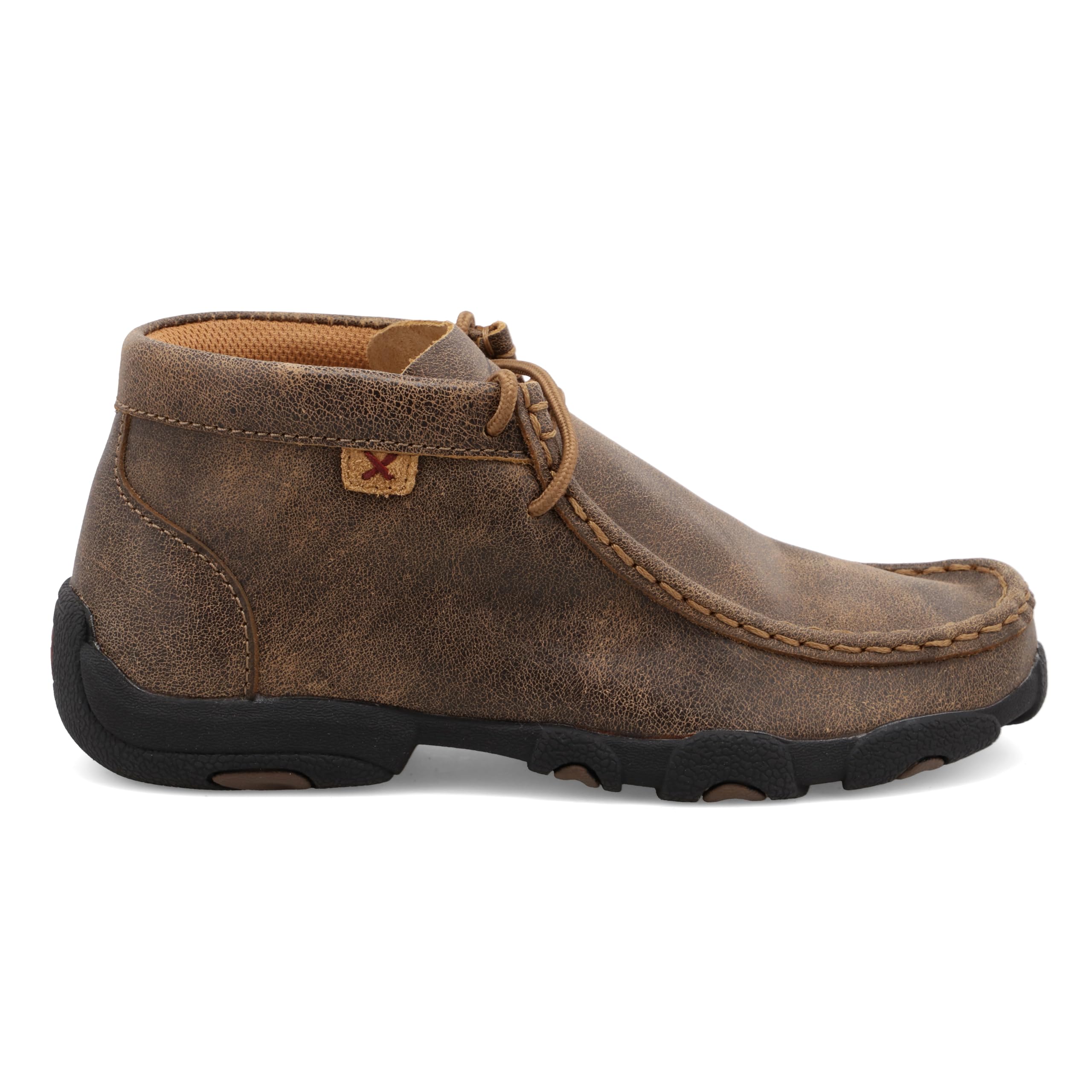 Twisted X Kids Chukka Driving Moc Bomber Shoes - Comfortable & Stylish for Boys & Girls - Perfect for Casual Wear, School & Outdoor Activities (Size 3.5 M)