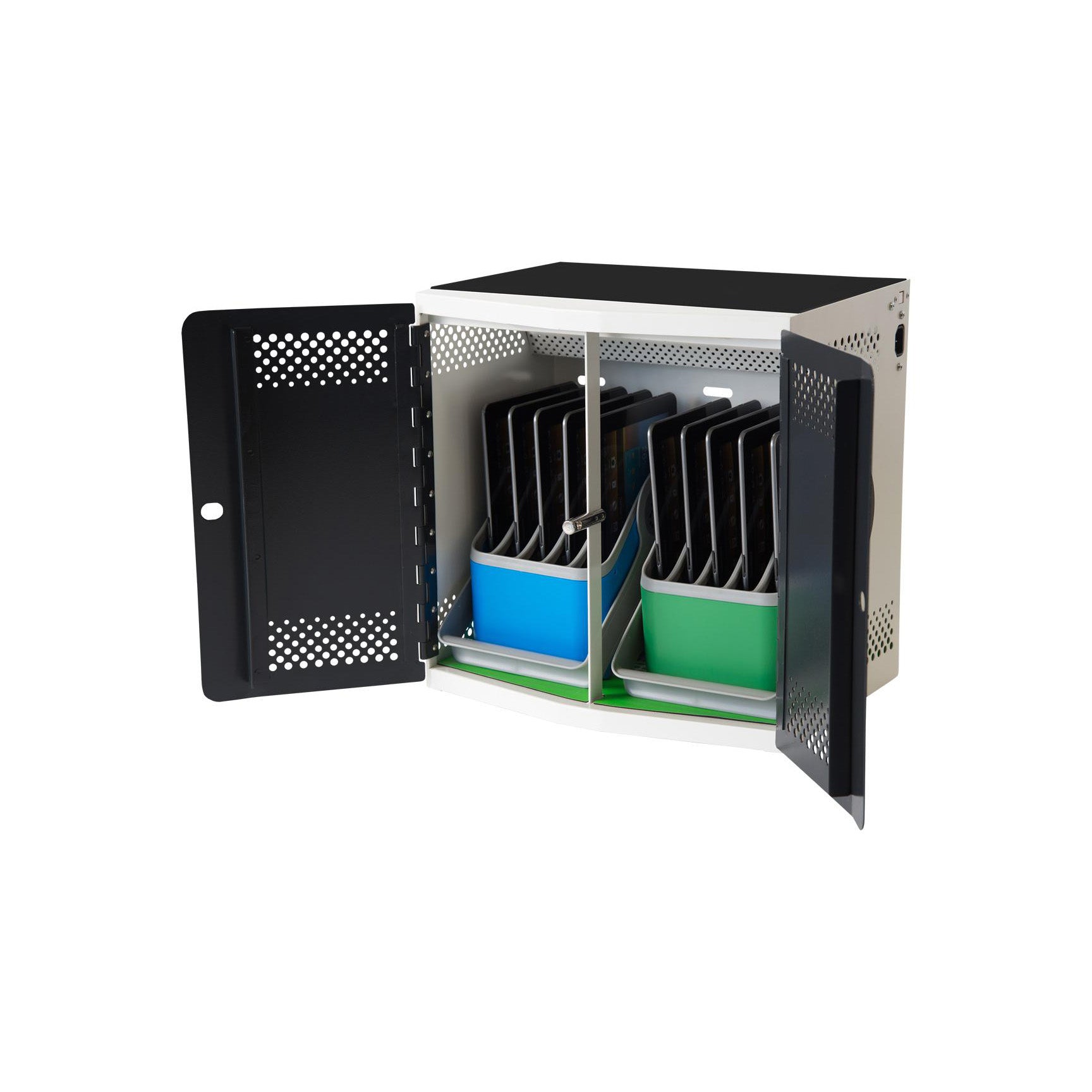 LocknCharge iQ 10 Device Charging Station - Secure USB Charging Hub for Schools & Offices - Organize & Charge 10 iPads, Tablets or Phones Simultaneously - Perfect for Classrooms, Business Meetings & Shared Workspaces