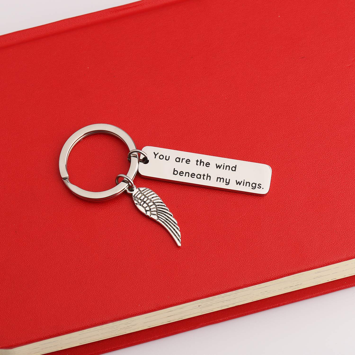 PLITI Graduation Thank You Gifts - 'You Are the Wind Beneath My Wings' Inspirational Keychain for Teachers, Students & Achievers - Perfect Graduation Gift, Teacher Appreciation Present & Motivational Keepsake