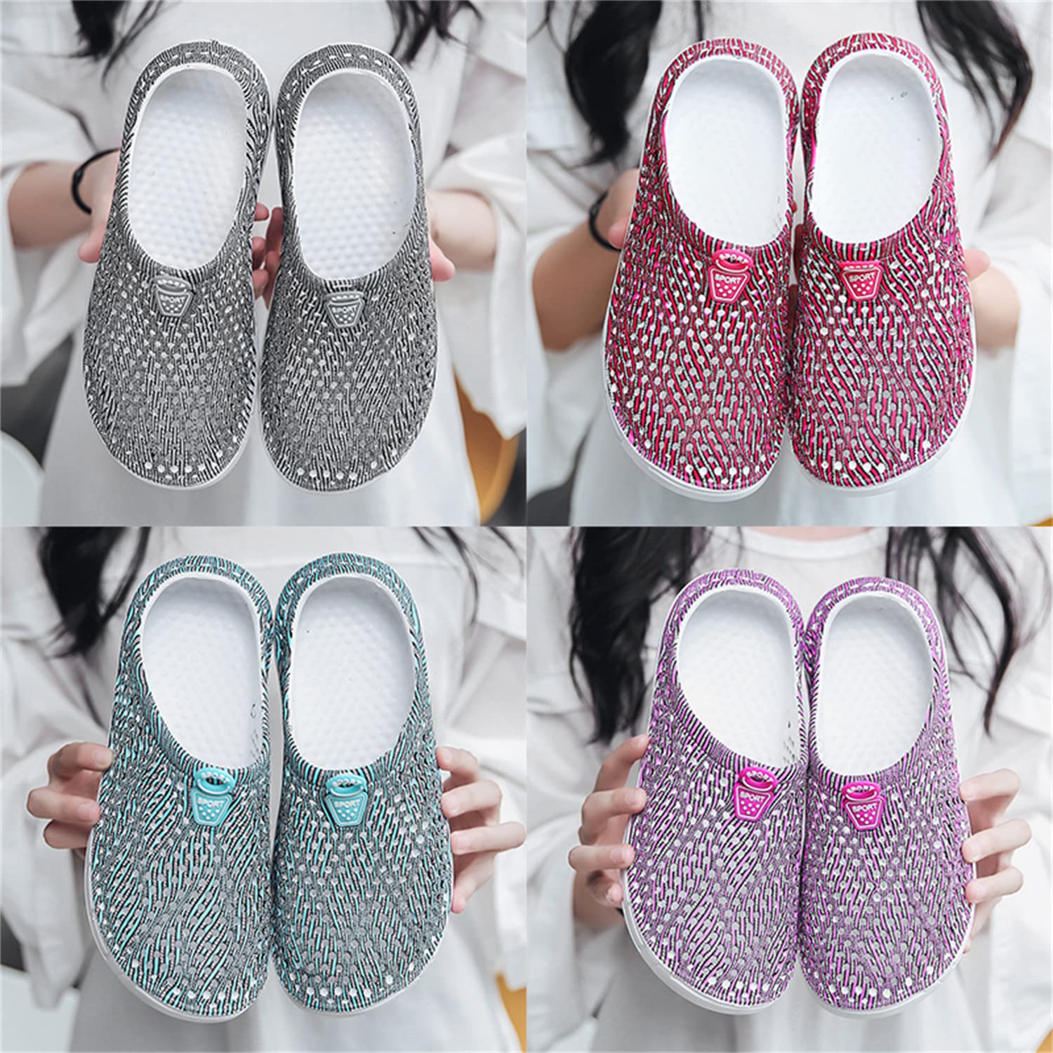 **MDPCX Women's Garden Clogs – Breathable Water Shoes for Beach, Bathing, Walking & Travel – Comfortable Slip-On Footwear for Home, Pool & Outdoor Use**