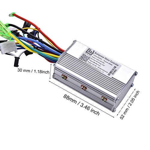 Brushless Motor Controller for E-Bike - Aluminum Alloy Speed Controller with Sensitive Braking & Direction Control | Perfect for Commuting, Mountain Biking & Electric Scooter Upgrades