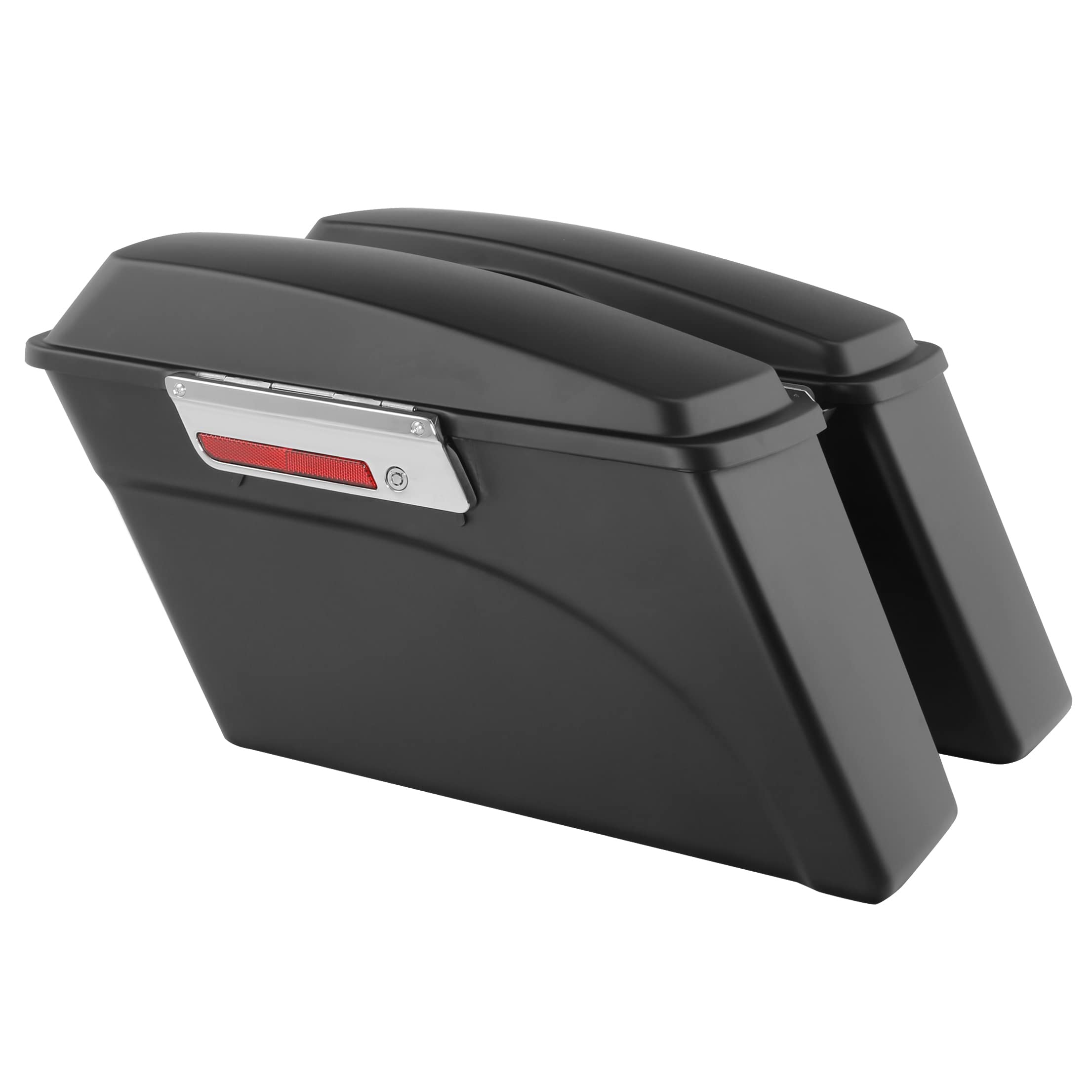 XFMT Matte Black Hard Motorcycle Saddlebags & Trunk for Harley Touring Models (Road King, Street Glide, Road Glide, Electra Glide Ultra Classic 1994-2013) - Durable Storage Solution for Long Rides & Road Trips